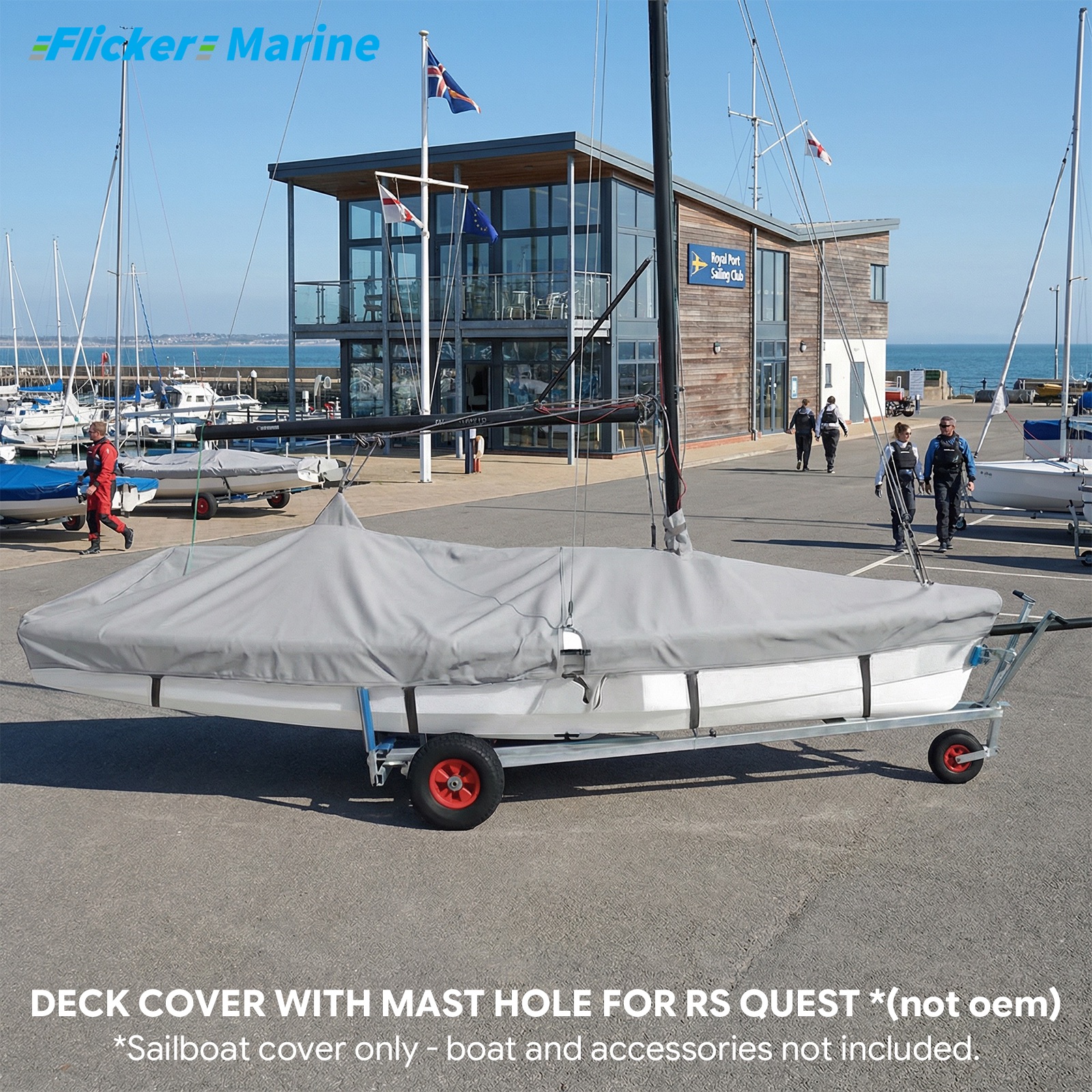 Sailboat Cover for RS Quest – Custom Fit Dinghy Cover for Storage, Docking & Trailering