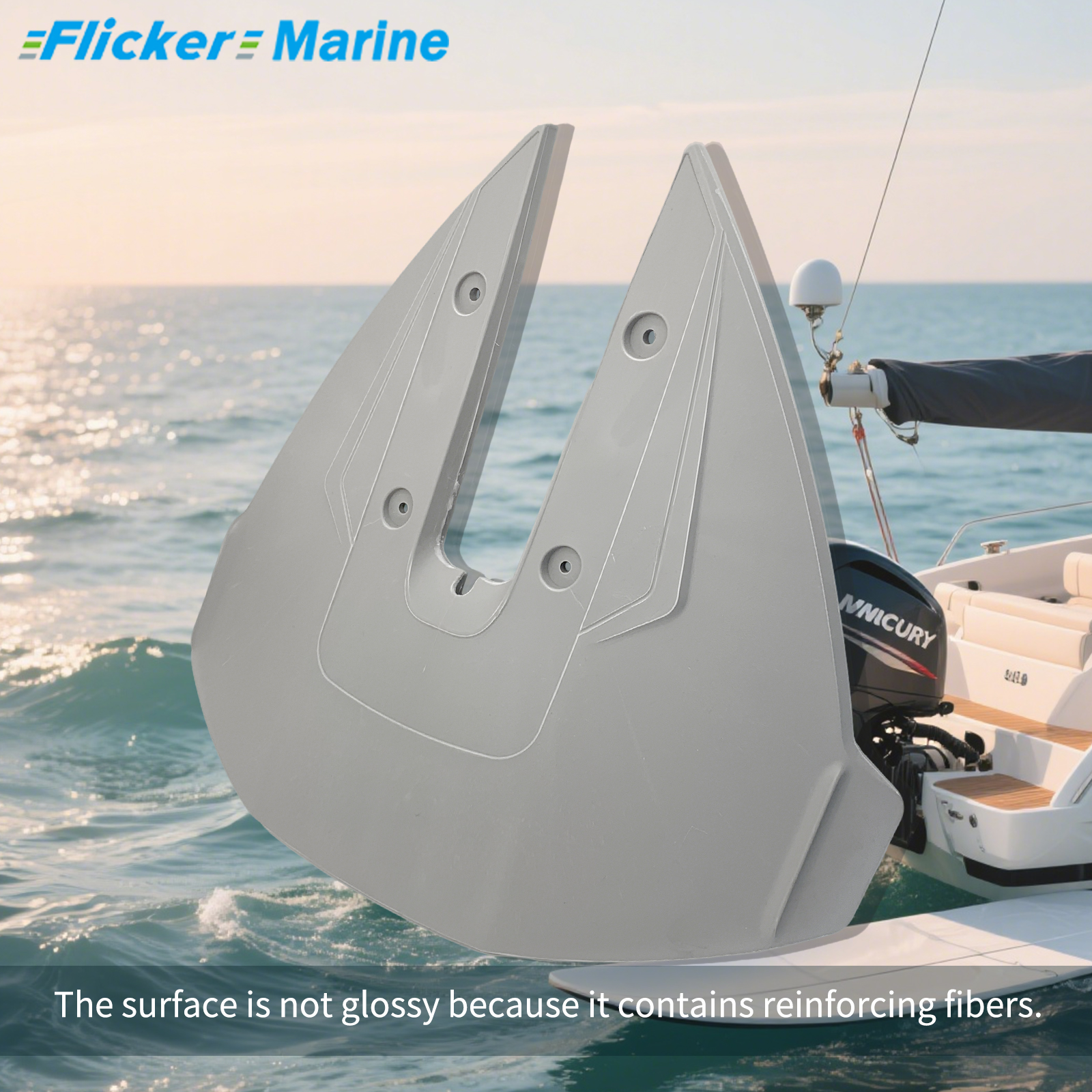 300 Hydrofoil for 40-300 hp Boats ，Narrow streamline shape.Quick, precise control.Eliminates drag.Improved thrust for quick plane at lower speeds