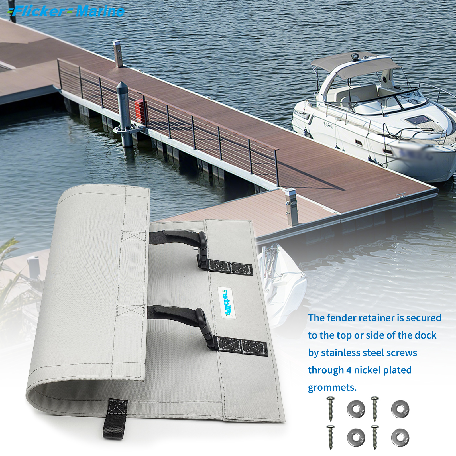 Various Types And Sizes of Fender Holster, Boat Fender Holder, Polyester Material with High Color Fastness to Provide Better Protection for The Boat And Adhesive Backing to Protect The Internal Contents