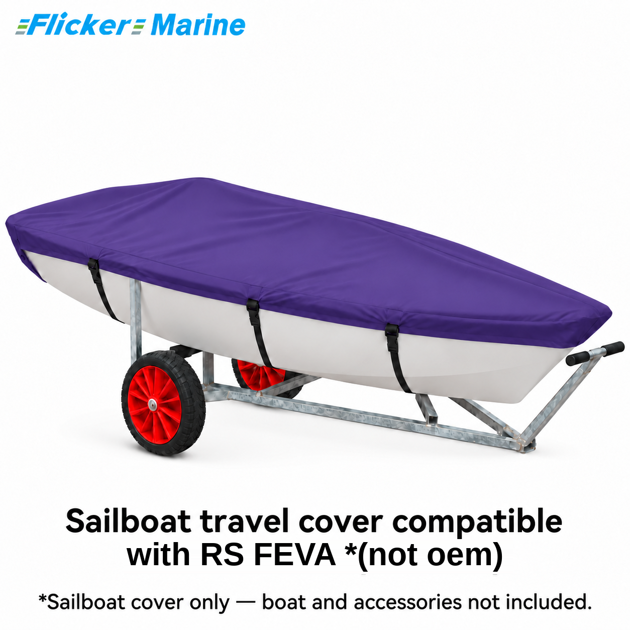 Flicker Marine Heavy Duty Polyester Sailboat Cover, Waterproof Anti-UV For Storage & Transport Compatible With RS FEVA