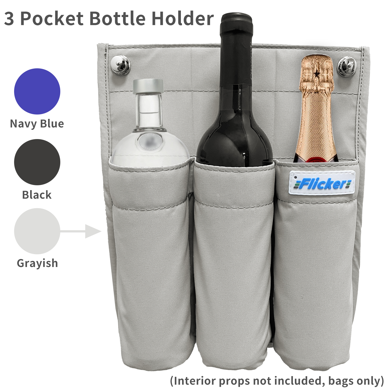 Flicker Quick-Detach Waterproof Rope Storage Bag – 2, 3 & 4 Compartment Options for Sailboats and Docks