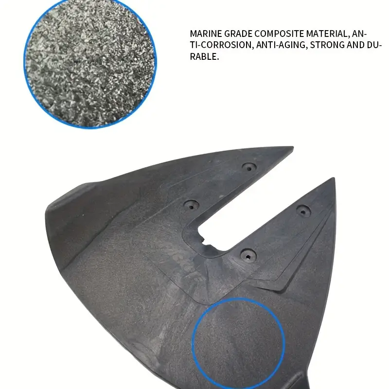 FlickerMarine Hydrofoils for 40-300 hp Boats (Black) - Engine Stabilizer Fins for Outboard Outdrive Motors