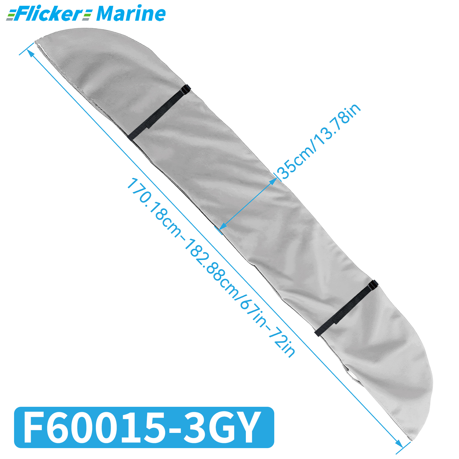 Bimini Top Cover, UV Resistant Polyester Boat Canopy Cover, Marine Protective Cover for Bimini Tops, Reinforced Stitching and Secure Fit
