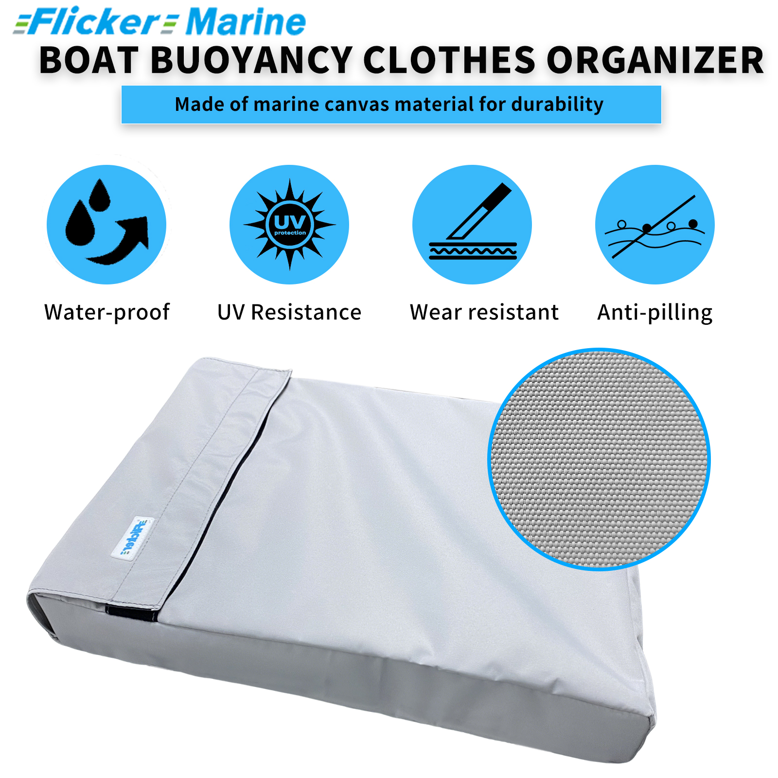 Flicker Marine Life Jacket & Gear Storage Bag – Waterproof Hanging Organizer for Boats and Outdoors