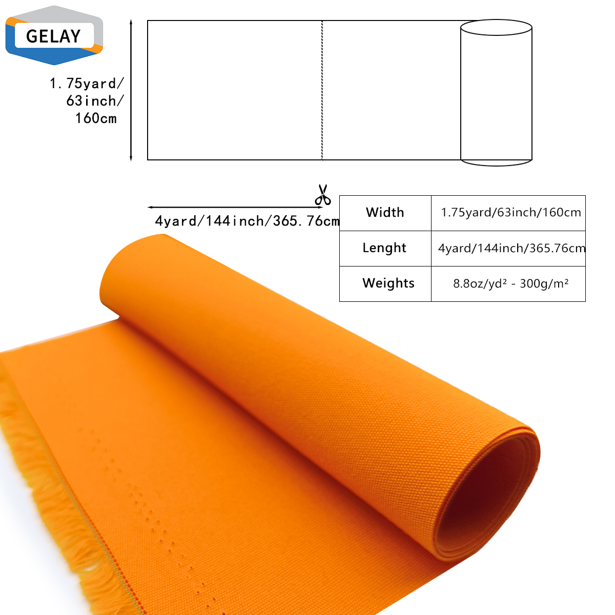 Gelay Fabric Basic Style Cover – Exquisite Craftsmanship, Fine Stitching, 4 Colors, 9 Sizes