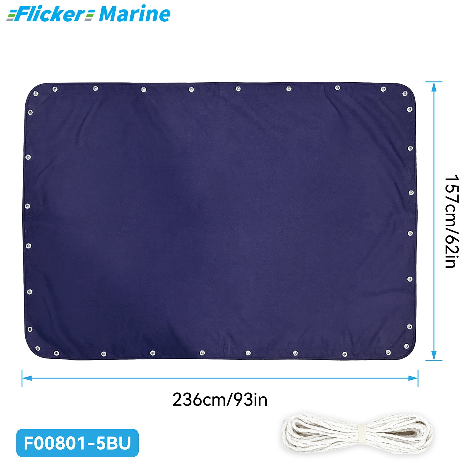 Marine T-Top Canvas, Heavy Duty UV Resistant Boat T-Top Replacement Cover, Durable Polyester Canopy for Center Console Boats