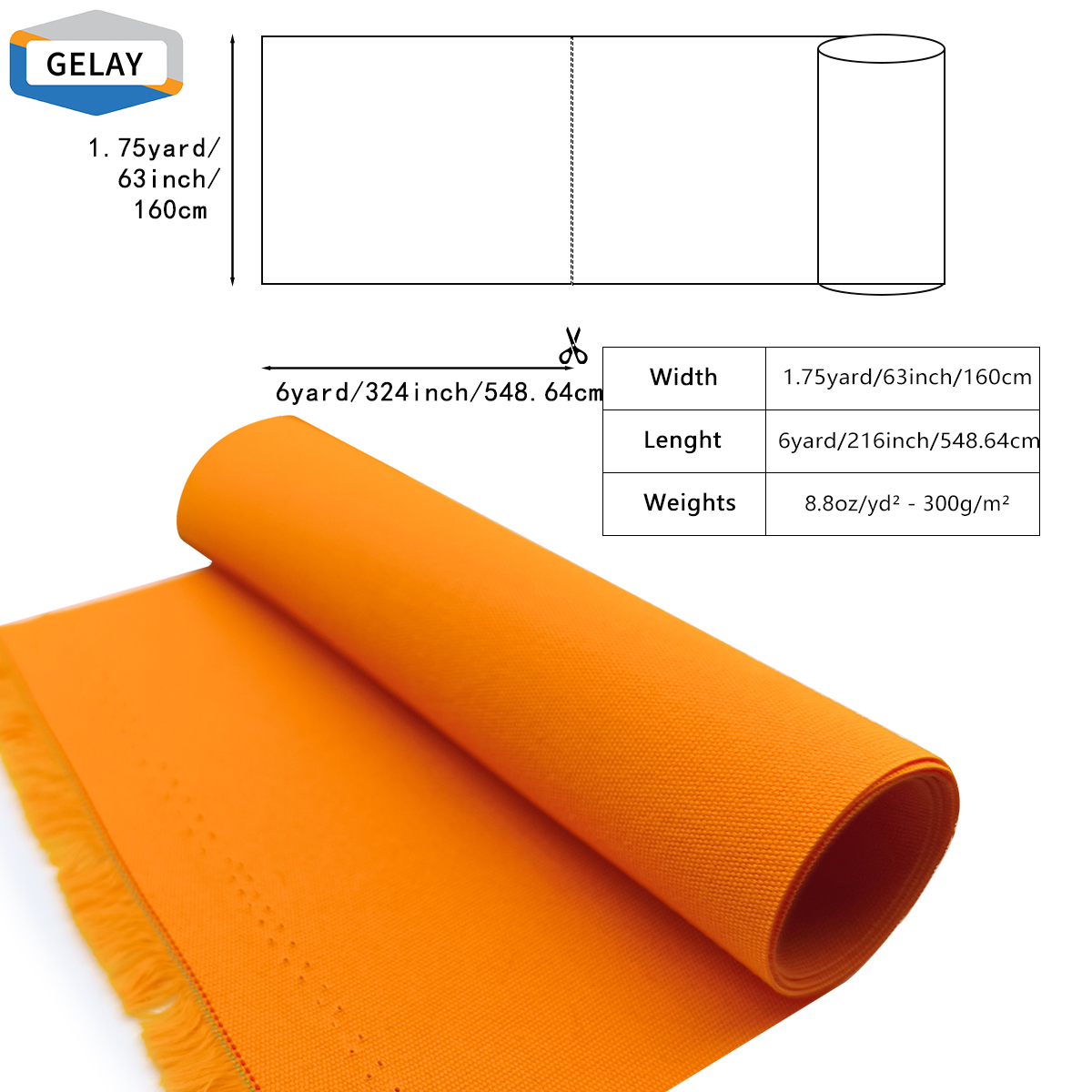 Gelay Fabric Basic Style Cover – Exquisite Craftsmanship, Fine Stitching, 4 Colors, 9 Sizes
