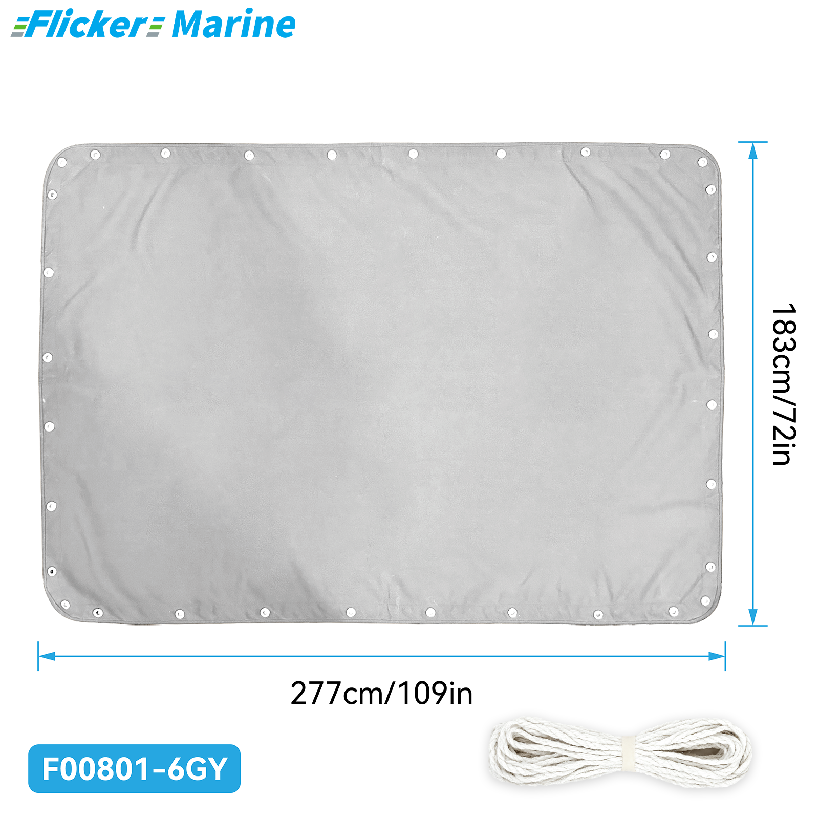 Marine T-Top Canvas, Heavy Duty UV Resistant Boat T-Top Replacement Cover, Durable Polyester Canopy for Center Console Boats
