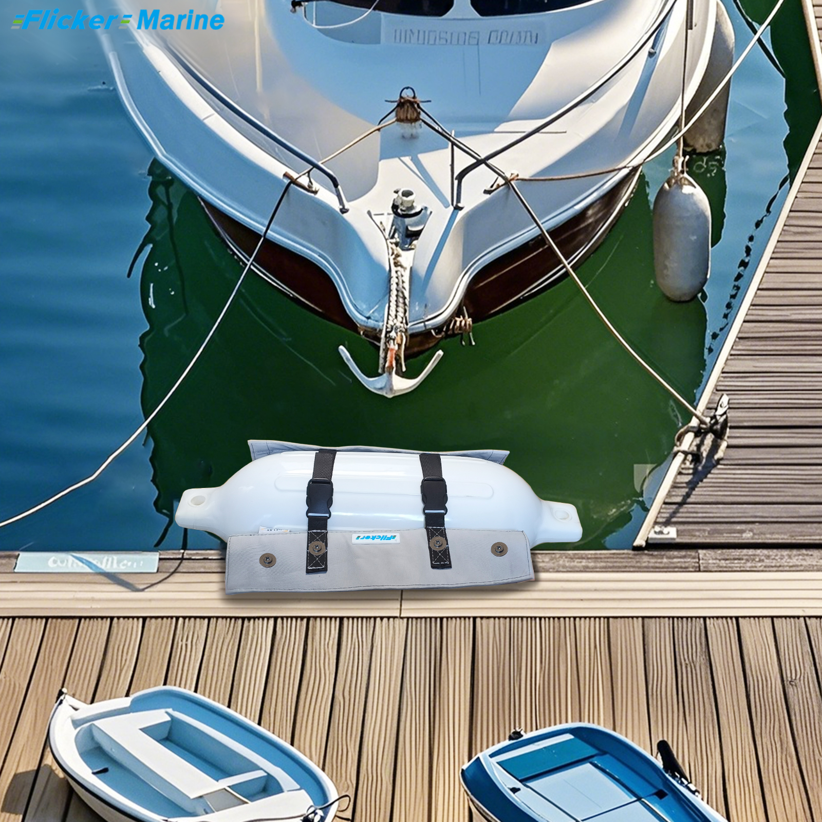 Various Types And Sizes of Fender Holster, Boat Fender Holder, Polyester Material with High Color Fastness to Provide Better Protection for The Boat And Adhesive Backing to Protect The Internal Contents