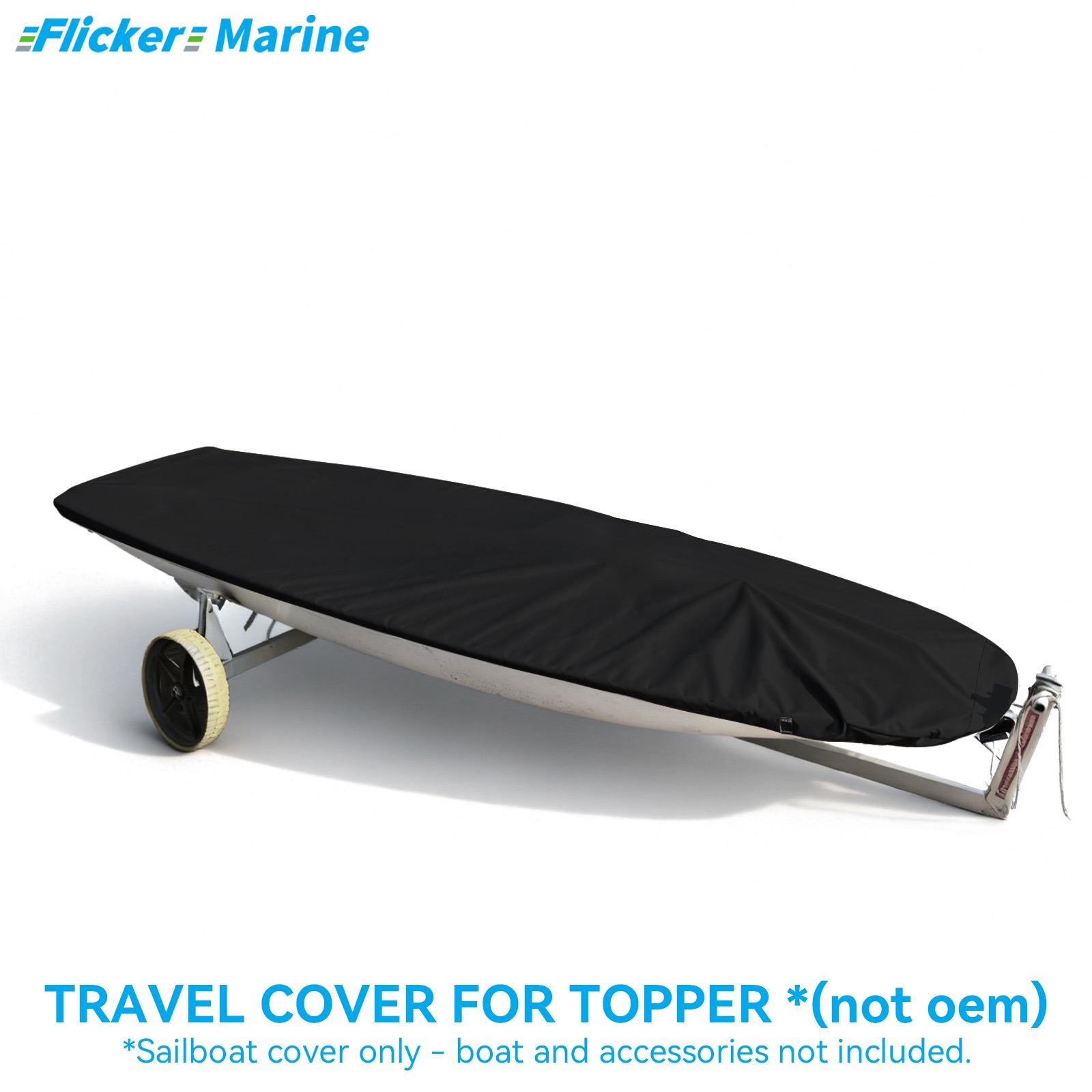 Sailboat Cover for Topper – Custom Fit Dinghy Cover for Storage, Docking & Trailering