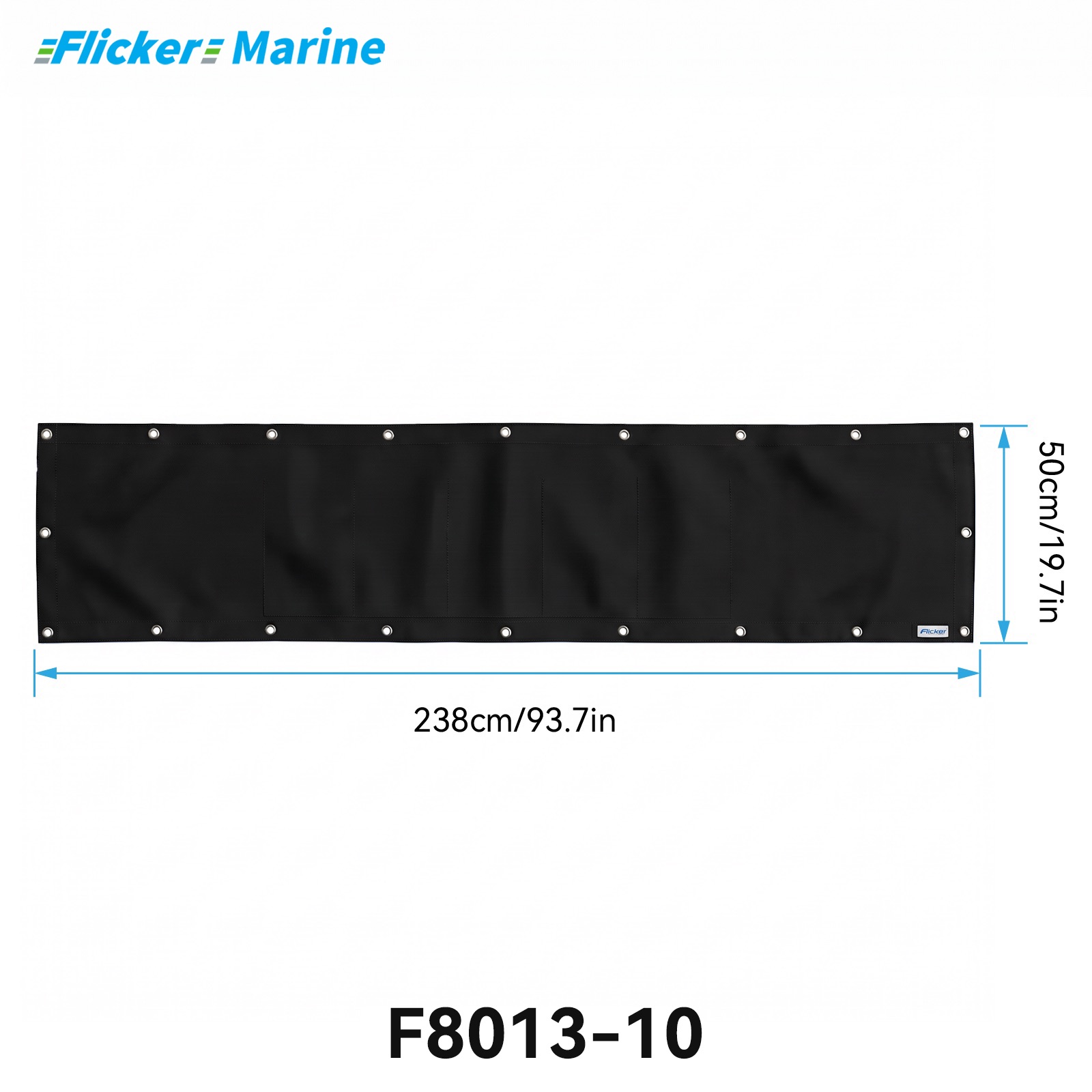 Marine Privacy Screen for Boat Railings, UV Resistant Polyester Lifeline Shade Panel, Durable Privacy Cover for Sailboats and Yachts
