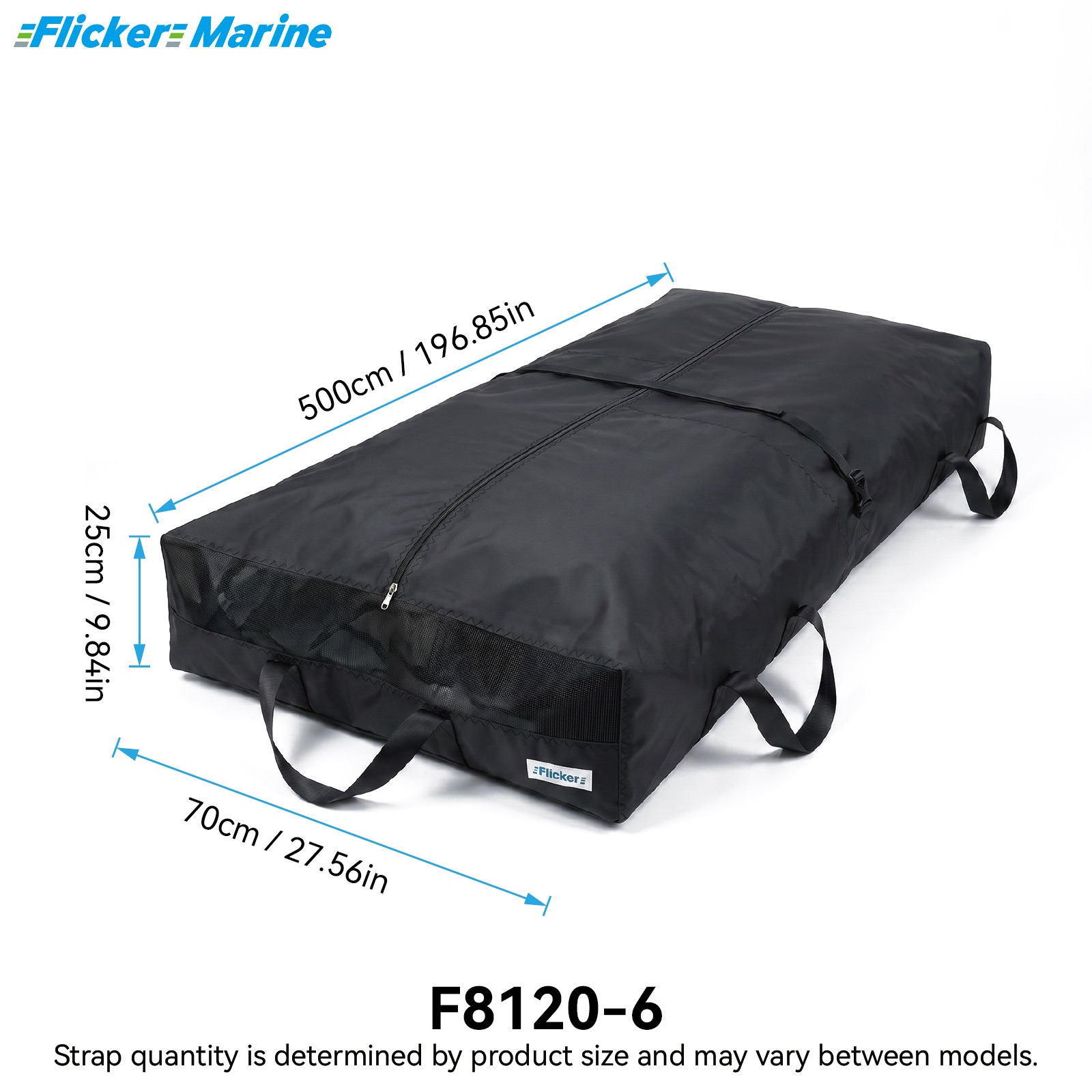 Long Mainsail Storage Bag, UV Resistant Polyester Sail Bag for Sailboats, Reinforced Stitching, Lightweight Foldable Design for Sail Storage and Transport