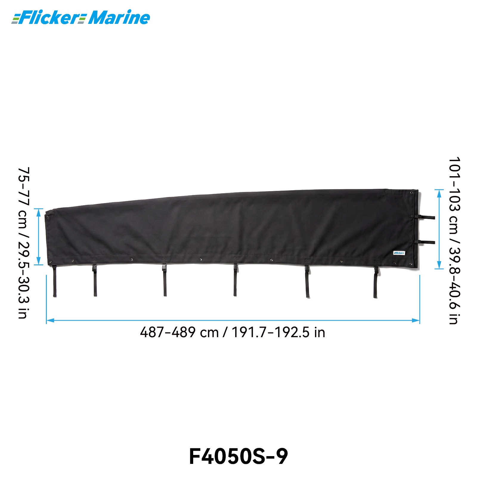 Mainsail Cover for Sailboats, UV Resistant Polyester Sail Cover, Reinforced Stitching, Weather Protection for Storage and Dockside Use