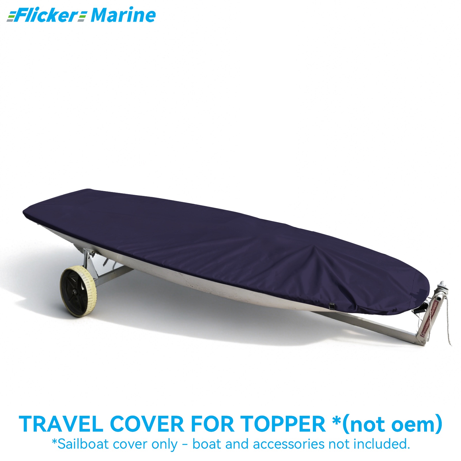 Sailboat Cover for Topper – Custom Fit Dinghy Cover for Storage, Docking & Trailering