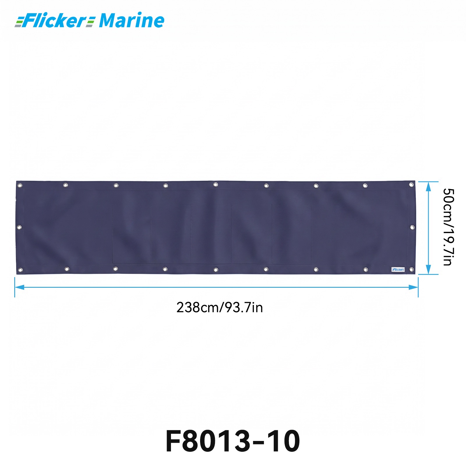 Marine Privacy Screen for Boat Railings, UV Resistant Polyester Lifeline Shade Panel, Durable Privacy Cover for Sailboats and Yachts