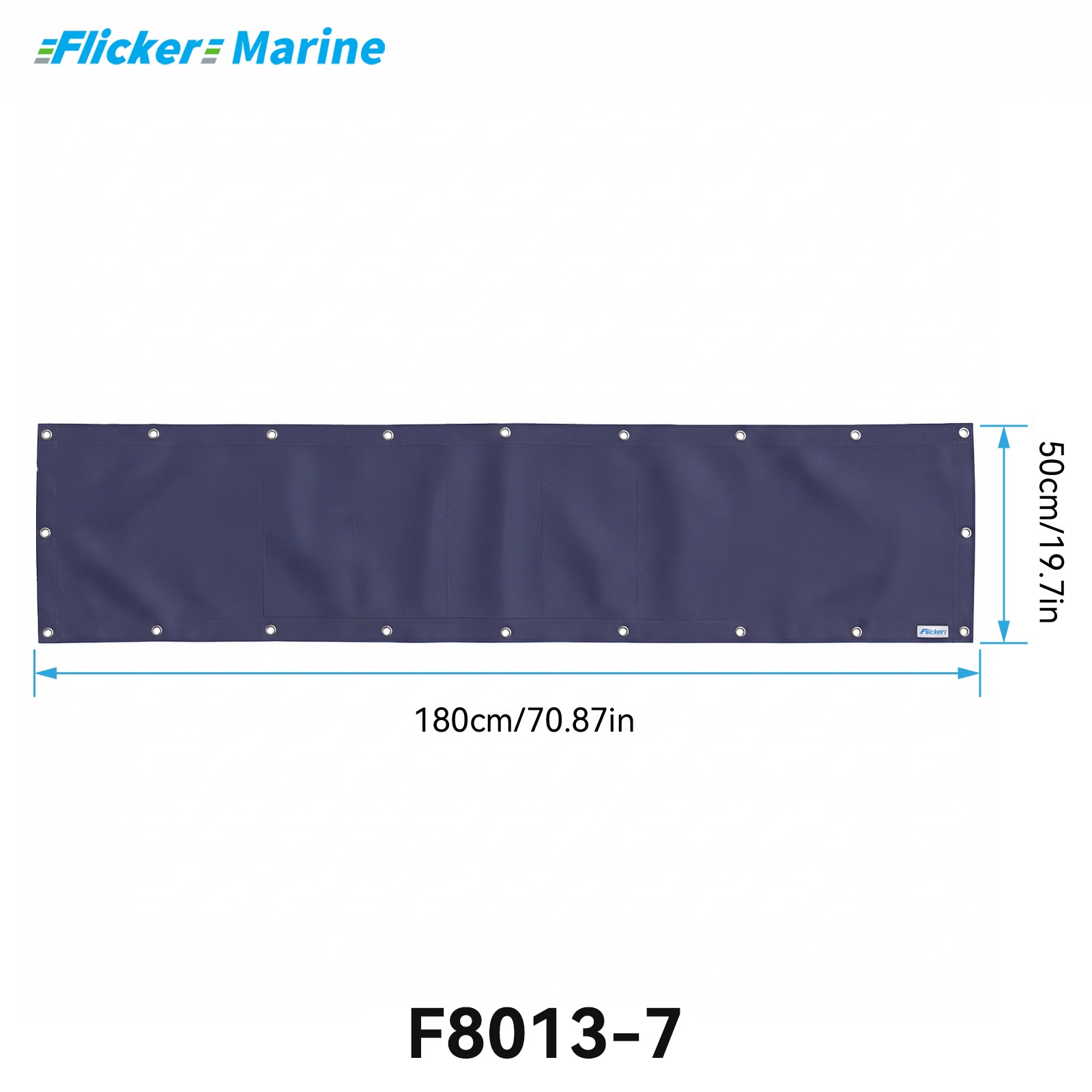 Marine Privacy Screen for Boat Railings, UV Resistant Polyester Lifeline Shade Panel, Durable Privacy Cover for Sailboats and Yachts