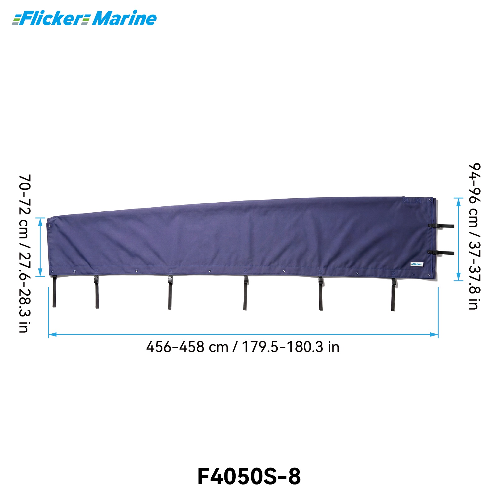 Mainsail Cover for Sailboats, UV Resistant Polyester Sail Cover, Reinforced Stitching, Weather Protection for Storage and Dockside Use