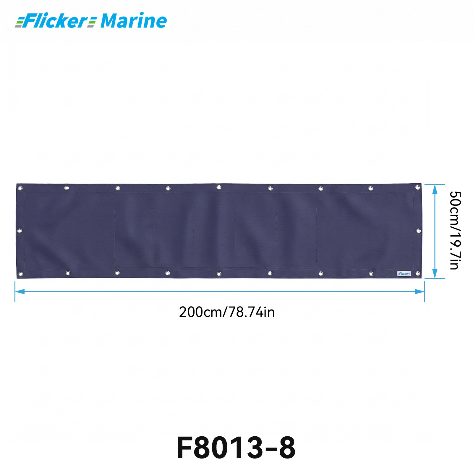 Marine Privacy Screen for Boat Railings, UV Resistant Polyester Lifeline Shade Panel, Durable Privacy Cover for Sailboats and Yachts