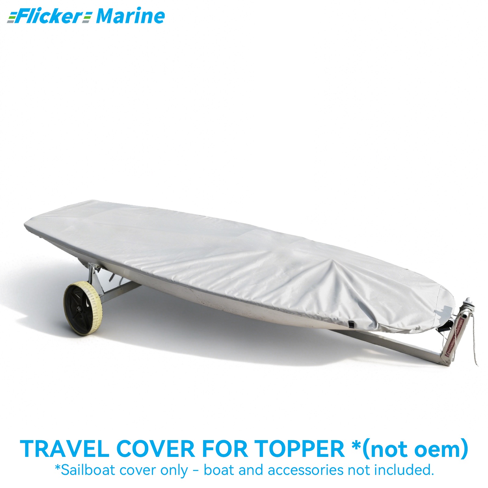 Sailboat Cover for Topper – Custom Fit Dinghy Cover for Storage, Docking & Trailering
