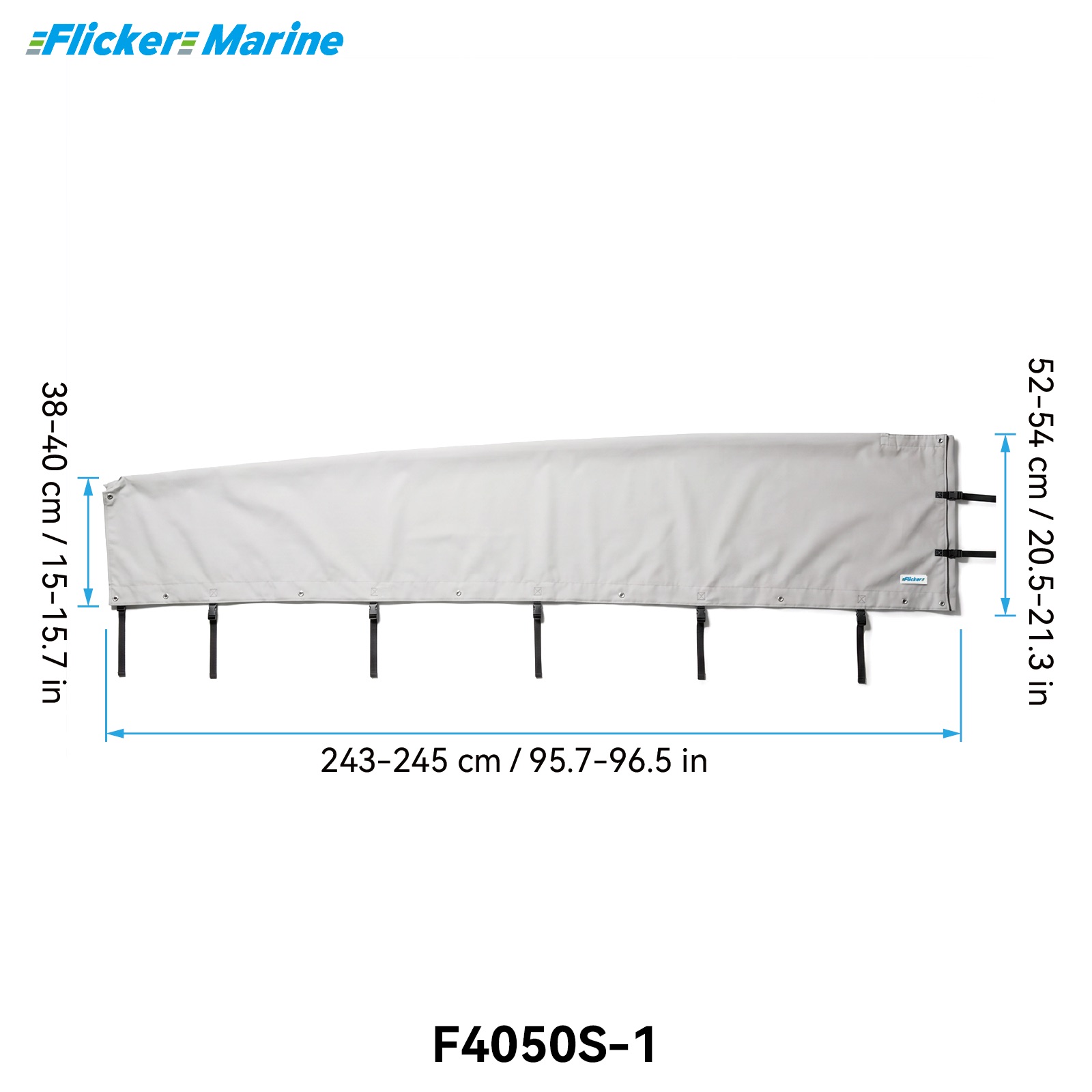Mainsail Cover for Sailboats, UV Resistant Polyester Sail Cover, Reinforced Stitching, Weather Protection for Storage and Dockside Use