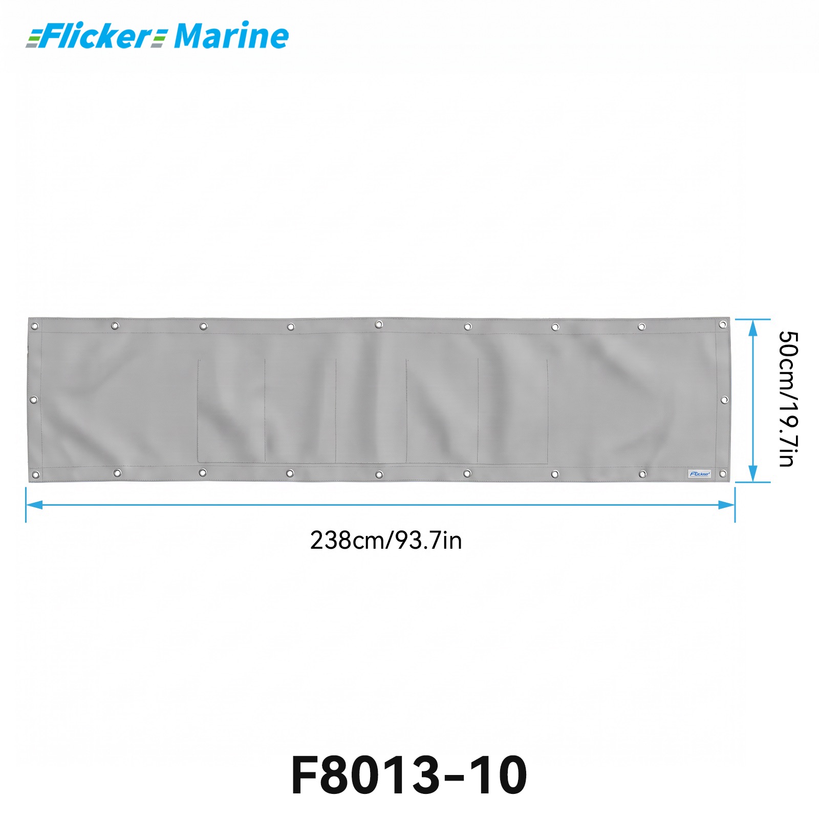 Marine Privacy Screen for Boat Railings, UV Resistant Polyester Lifeline Shade Panel, Durable Privacy Cover for Sailboats and Yachts