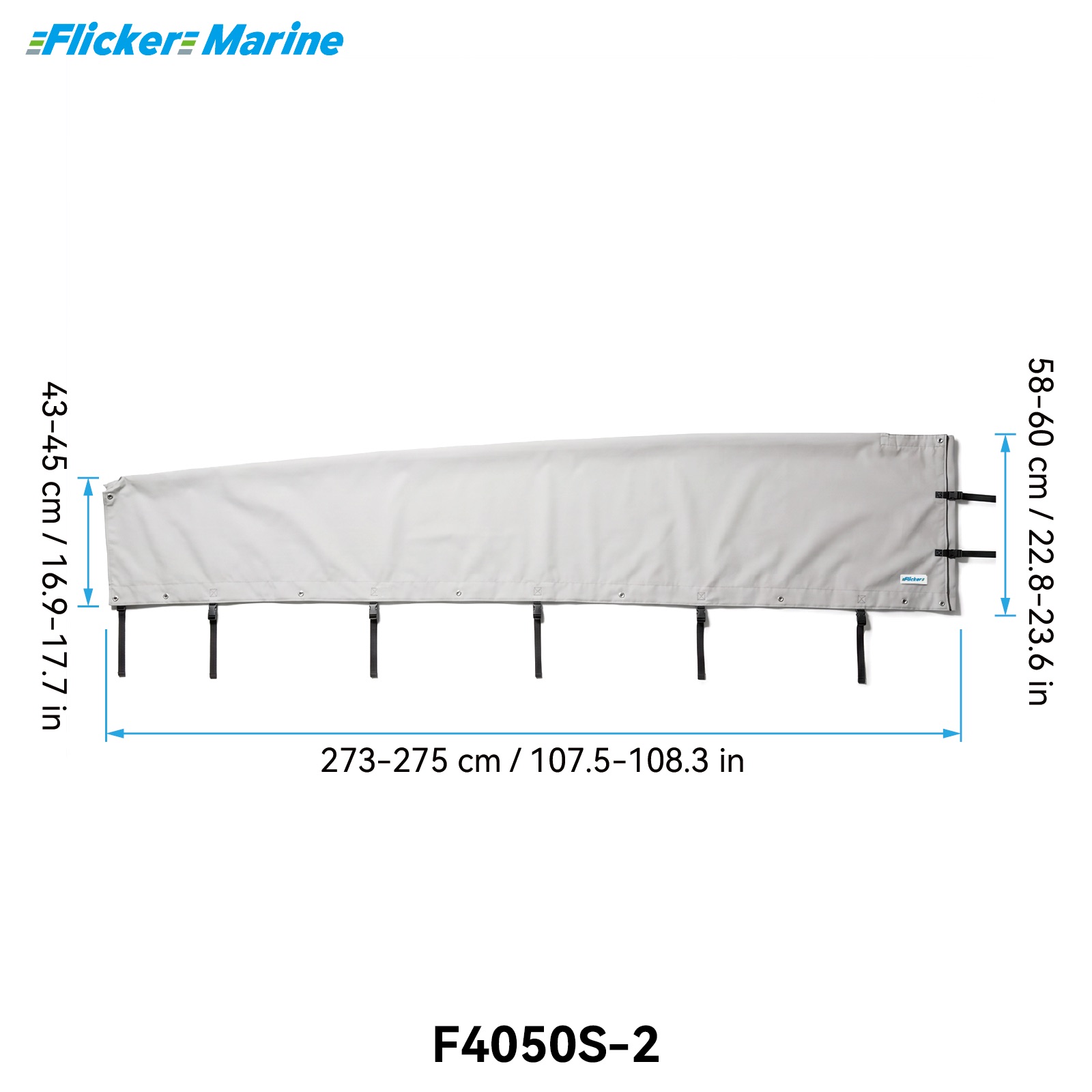 Mainsail Cover for Sailboats, UV Resistant Polyester Sail Cover, Reinforced Stitching, Weather Protection for Storage and Dockside Use