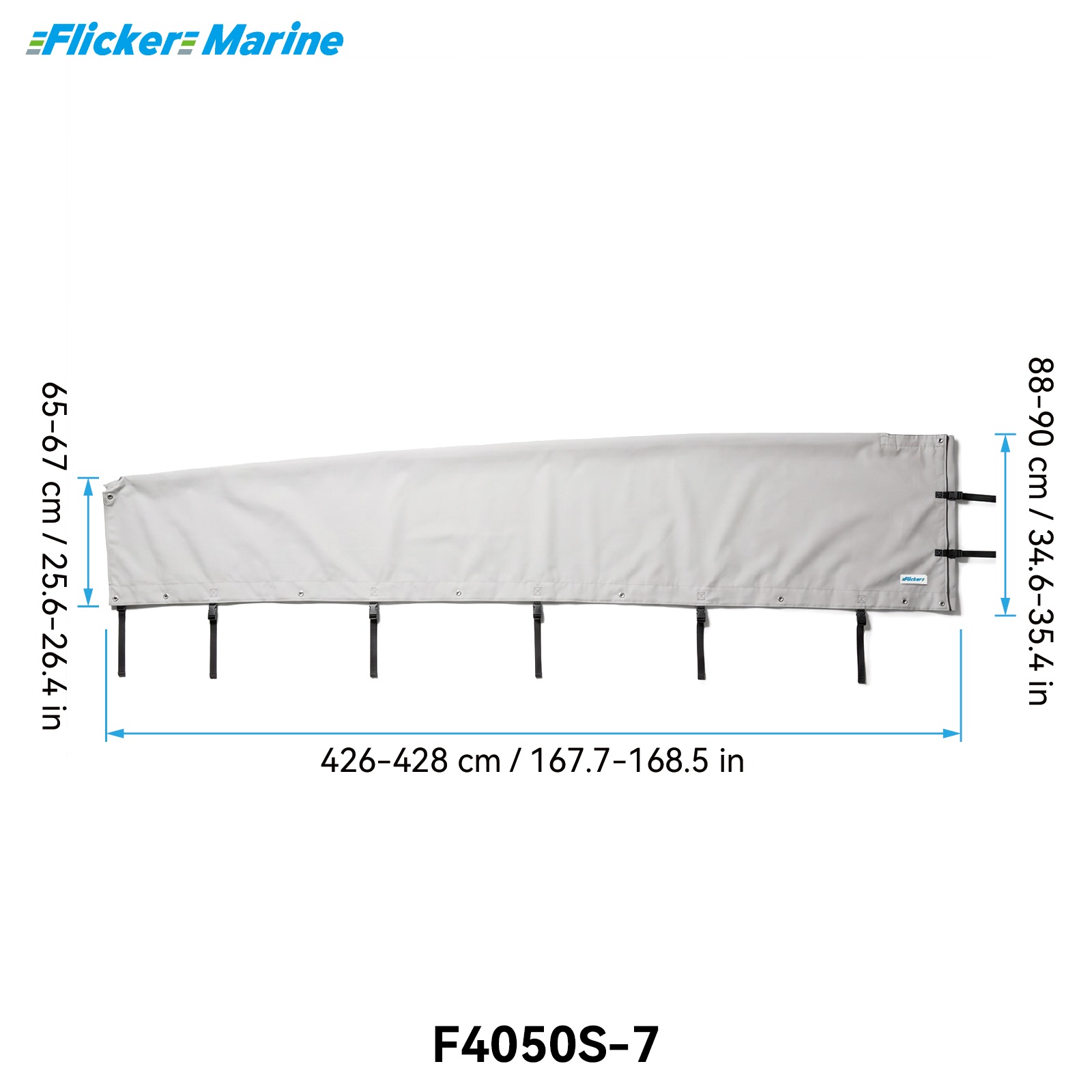 Mainsail Cover for Sailboats, UV Resistant Polyester Sail Cover, Reinforced Stitching, Weather Protection for Storage and Dockside Use