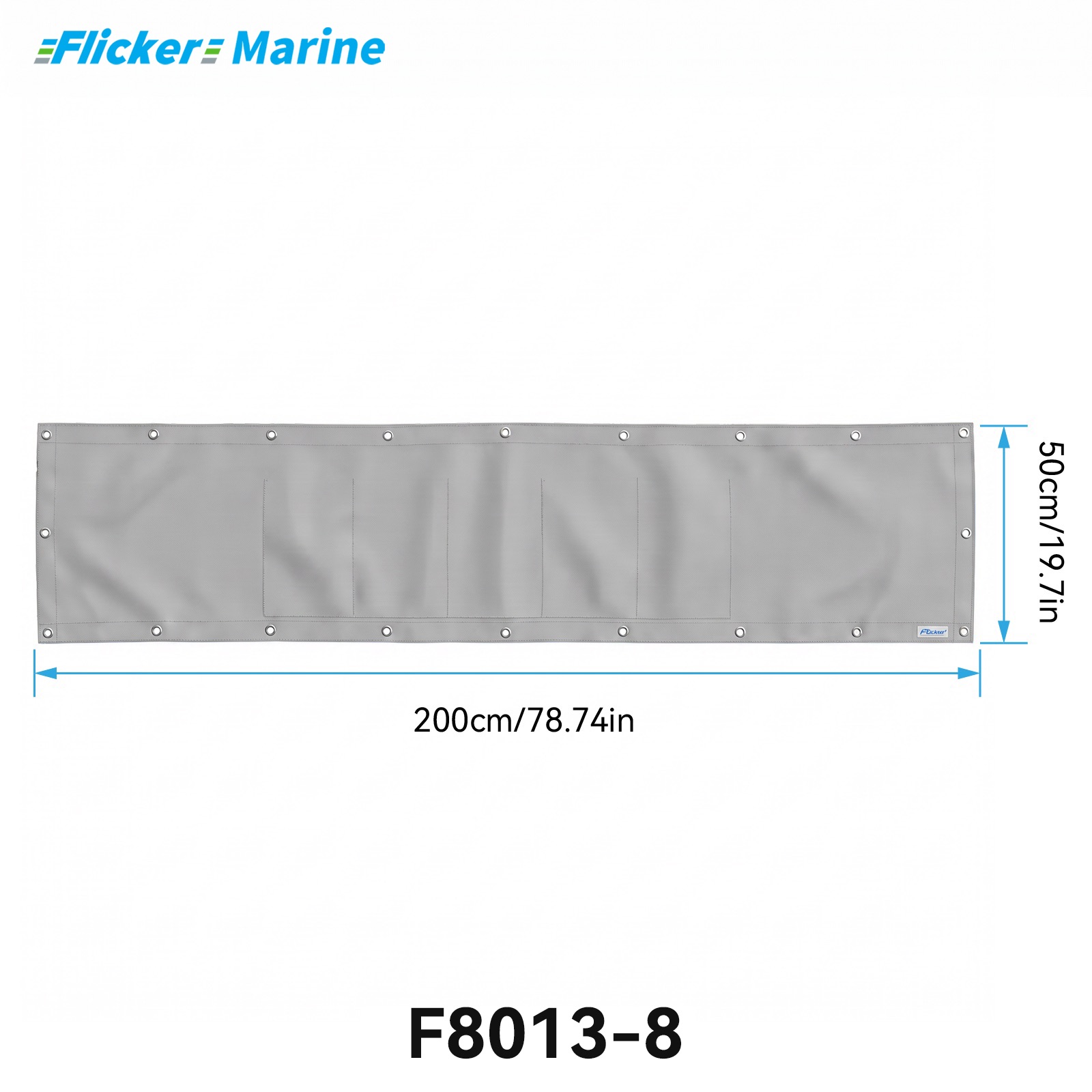 Marine Privacy Screen for Boat Railings, UV Resistant Polyester Lifeline Shade Panel, Durable Privacy Cover for Sailboats and Yachts