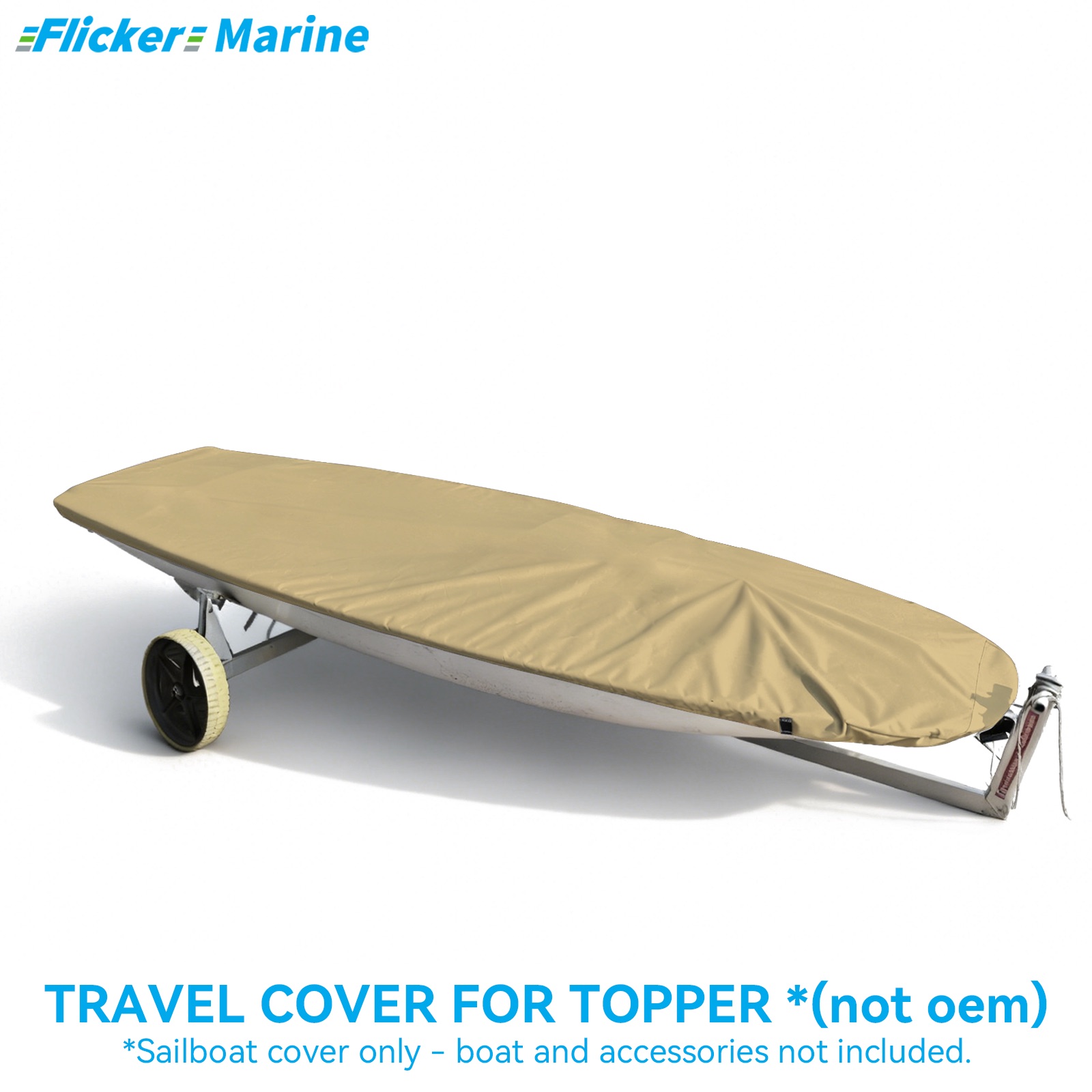 Sailboat Cover for Topper – Custom Fit Dinghy Cover for Storage, Docking & Trailering