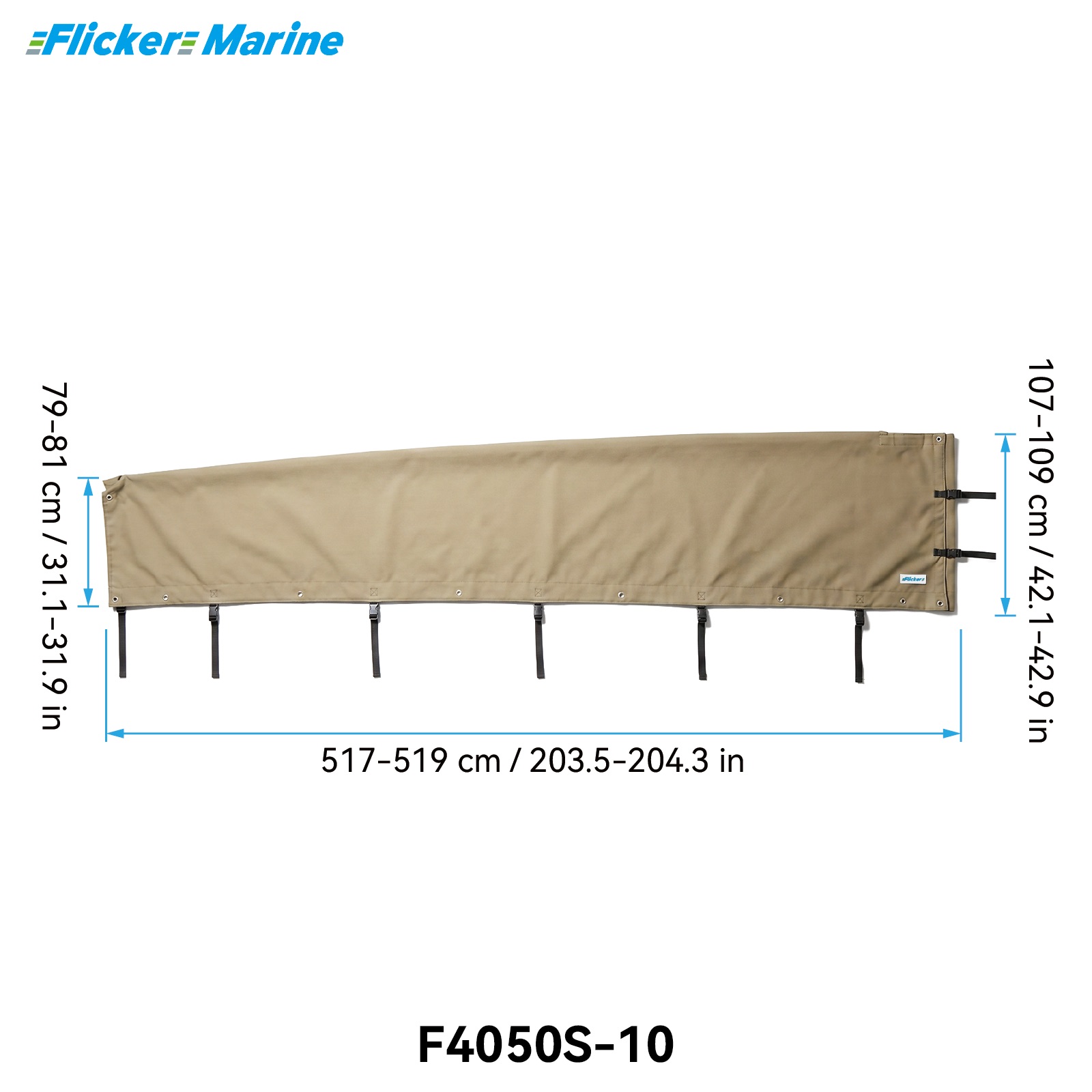 Mainsail Cover for Sailboats, UV Resistant Polyester Sail Cover, Reinforced Stitching, Weather Protection for Storage and Dockside Use