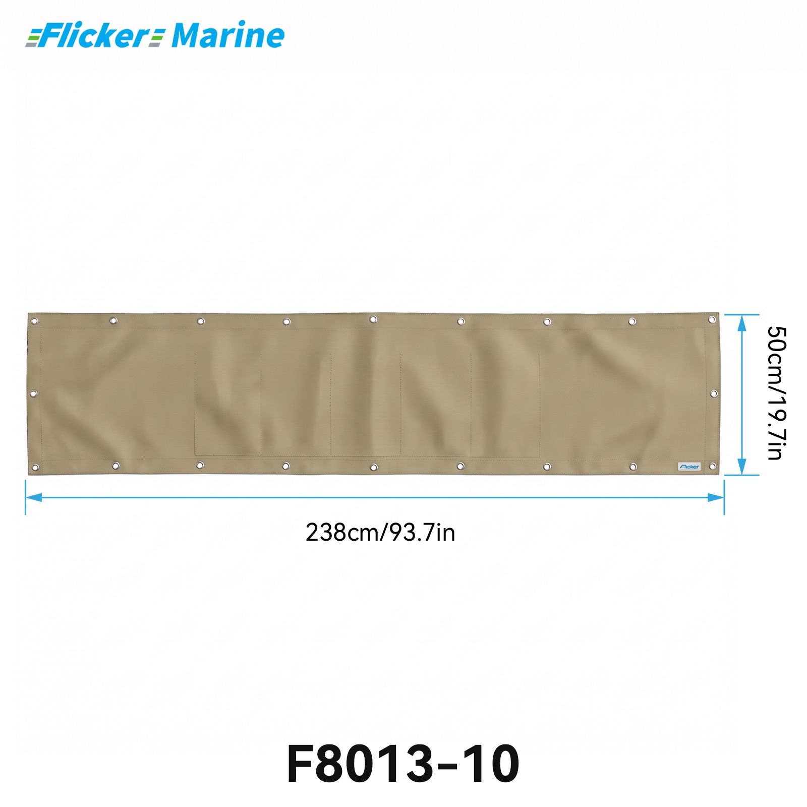 Marine Privacy Screen for Boat Railings, UV Resistant Polyester Lifeline Shade Panel, Durable Privacy Cover for Sailboats and Yachts