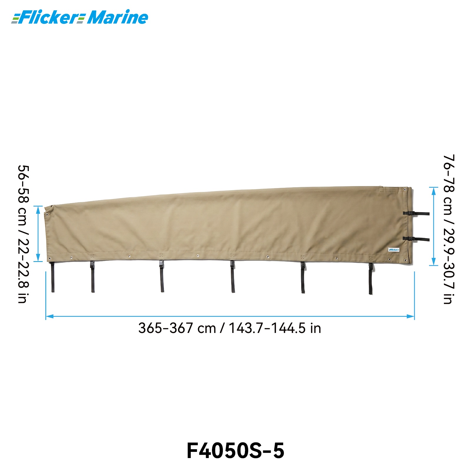 Mainsail Cover for Sailboats, UV Resistant Polyester Sail Cover, Reinforced Stitching, Weather Protection for Storage and Dockside Use