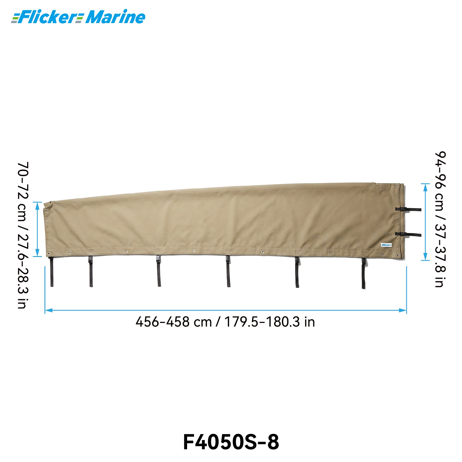 Mainsail Cover for Sailboats, UV Resistant Polyester Sail Cover, Reinforced Stitching, Weather Protection for Storage and Dockside Use