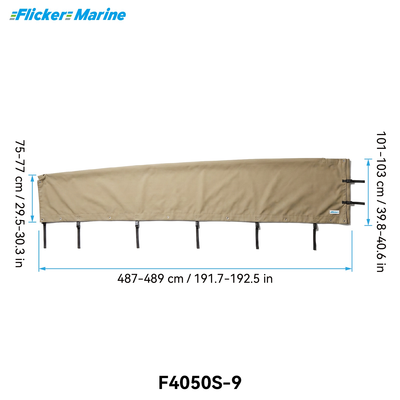 Mainsail Cover for Sailboats, UV Resistant Polyester Sail Cover, Reinforced Stitching, Weather Protection for Storage and Dockside Use