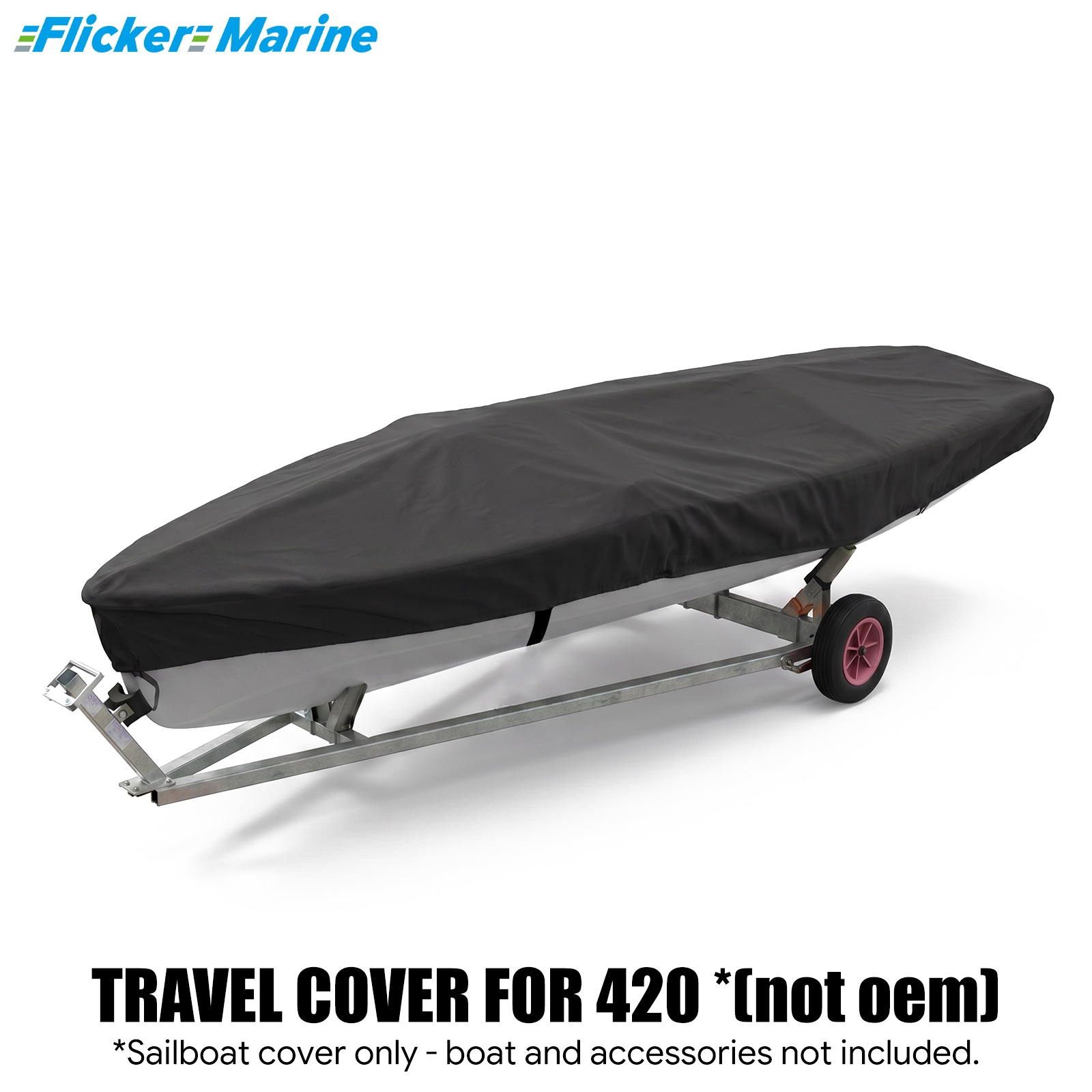 Sailboat Cover for 420 – Custom Fit Dinghy Cover for Storage, Docking & Trailering