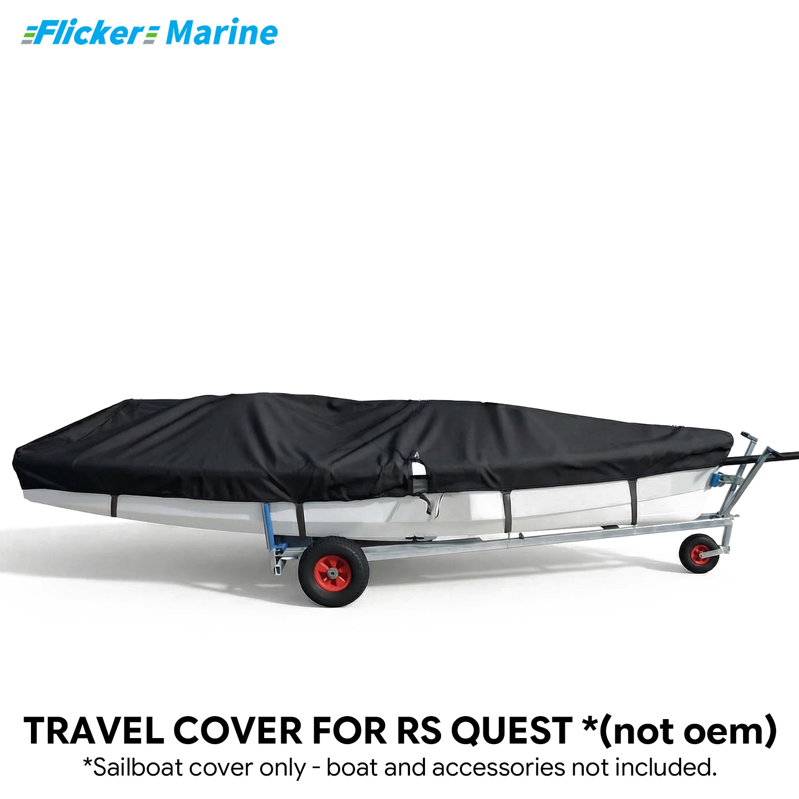 Sailboat Cover for RS Quest – Custom Fit Dinghy Cover for Storage, Docking & Trailering