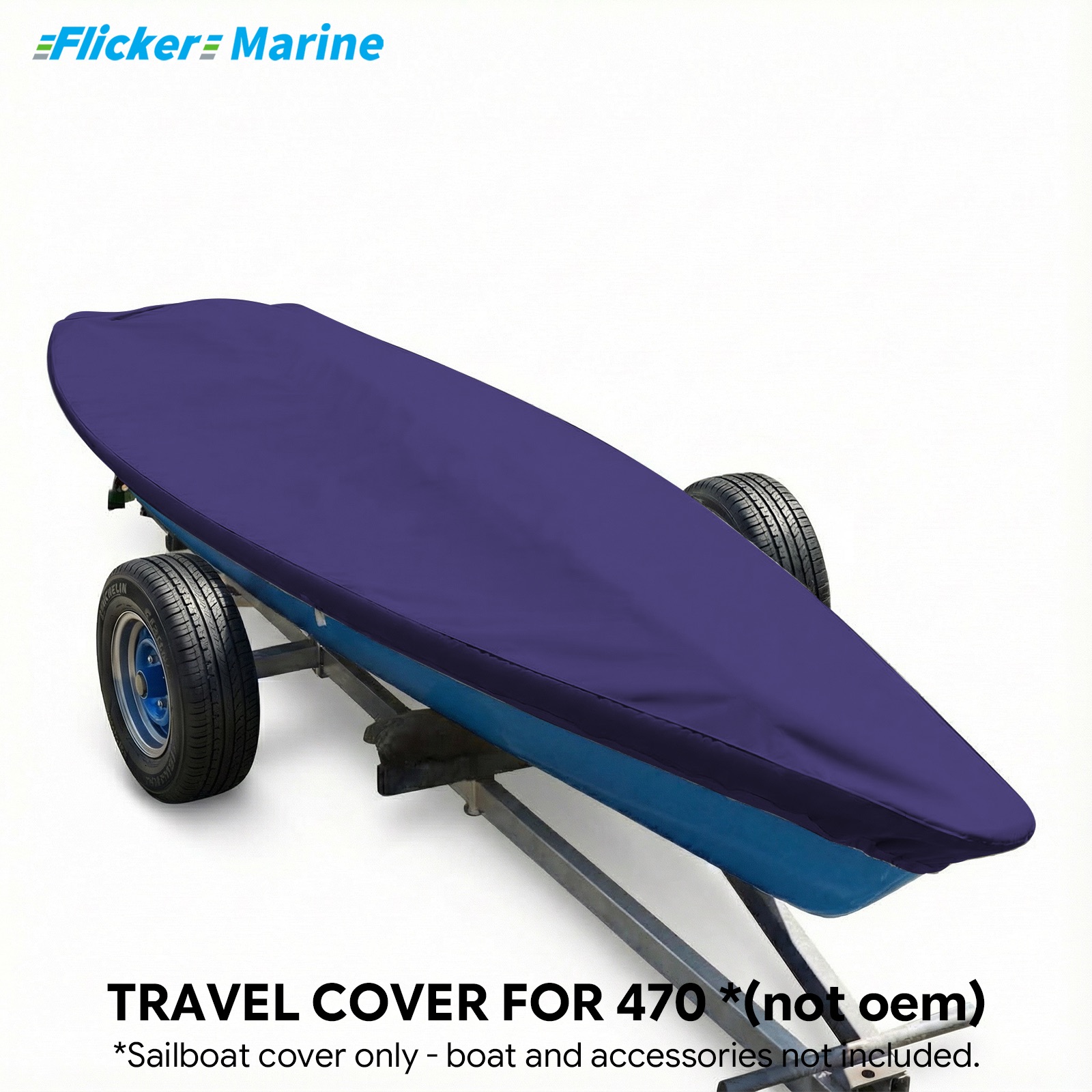 Sailboat Cover for 470 – Custom Fit Dinghy Cover for Storage, Docking & Trailering