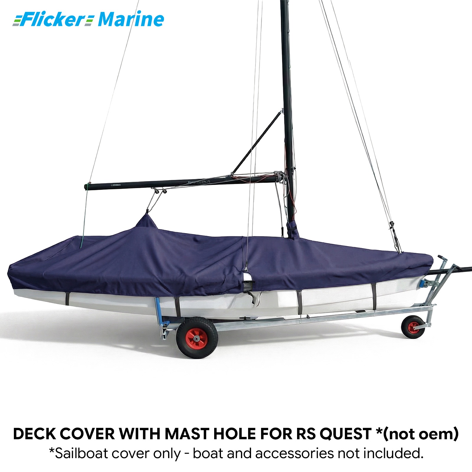 Sailboat Cover for RS Quest – Custom Fit Dinghy Cover for Storage, Docking & Trailering