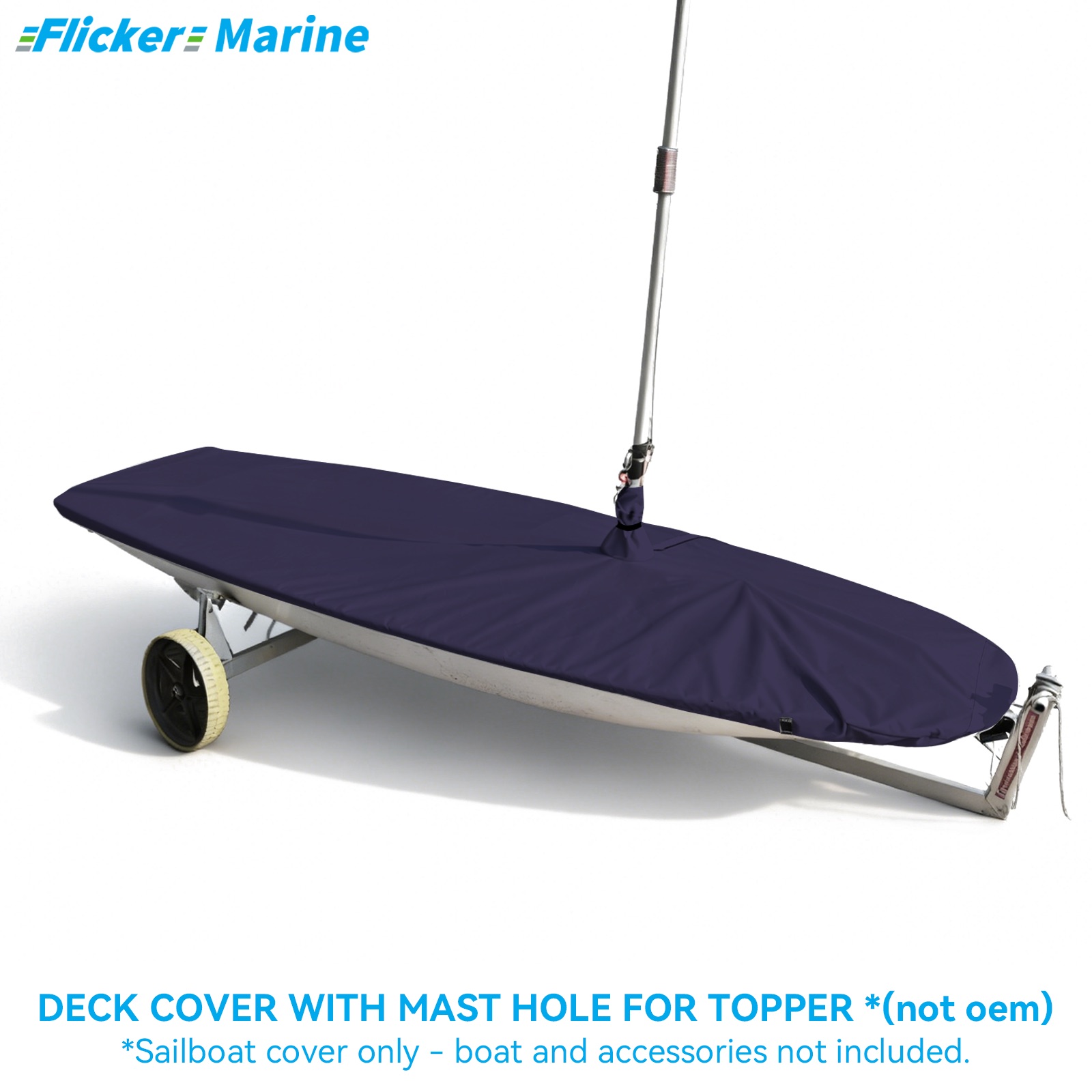 Sailboat Cover for Topper – Custom Fit Dinghy Cover for Storage, Docking & Trailering