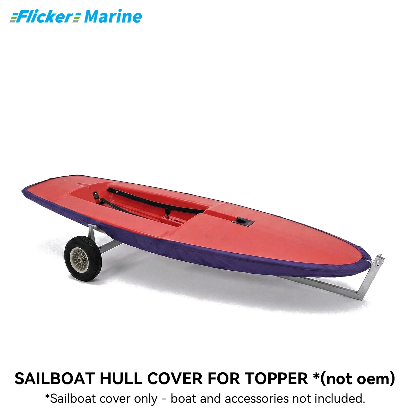 Sailboat Cover for Topper – Custom Fit Dinghy Cover for Storage, Docking & Trailering