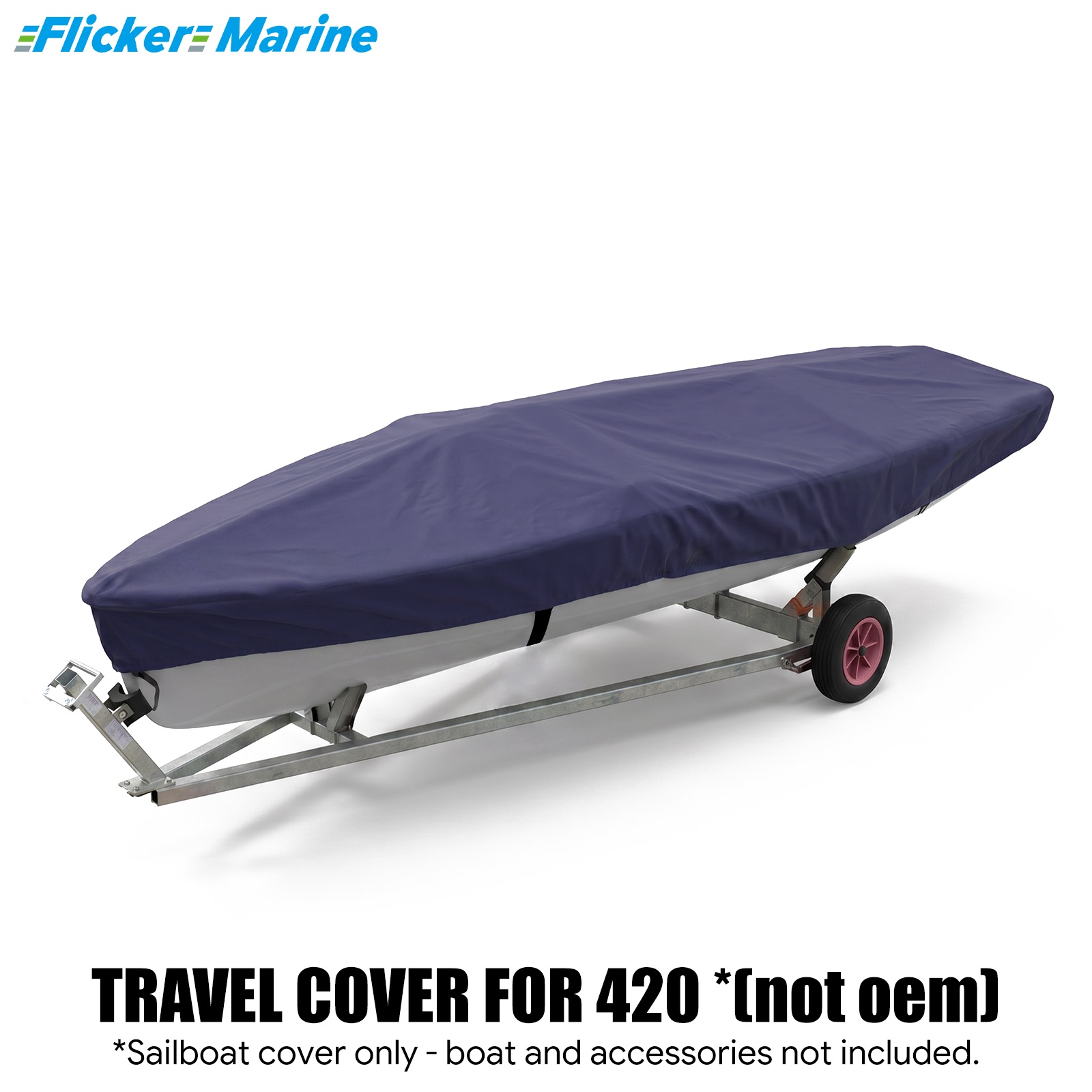 Sailboat Cover for 420 – Custom Fit Dinghy Cover for Storage, Docking & Trailering