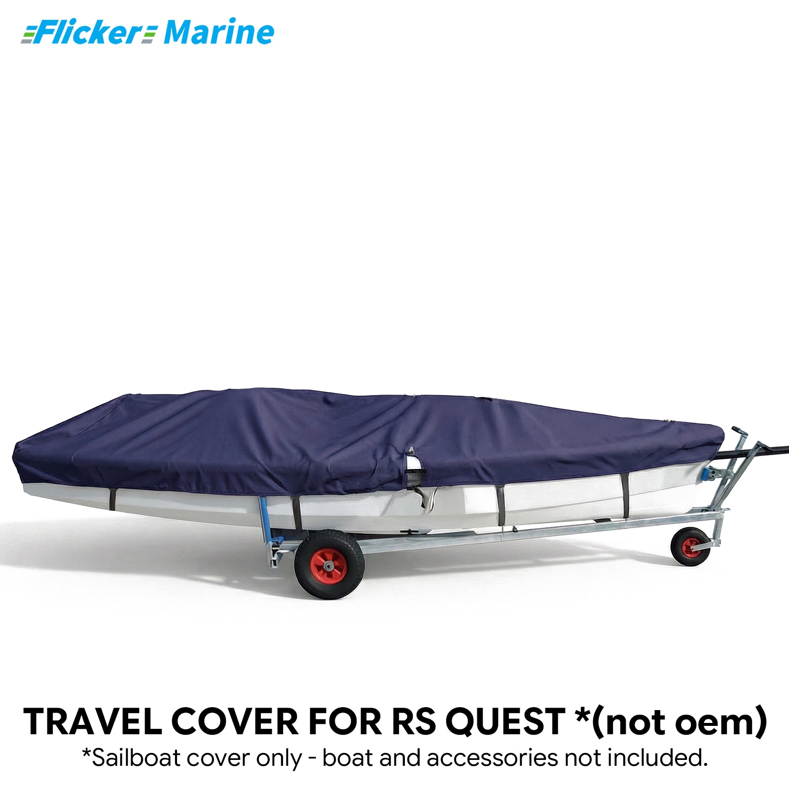 Sailboat Cover for RS Quest – Custom Fit Dinghy Cover for Storage, Docking & Trailering