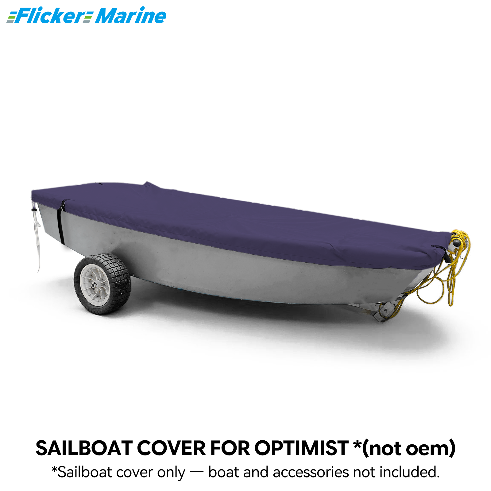Sailboat Cover for Optimist – Custom Fit Dinghy Cover for Storage, Docking & Trailering