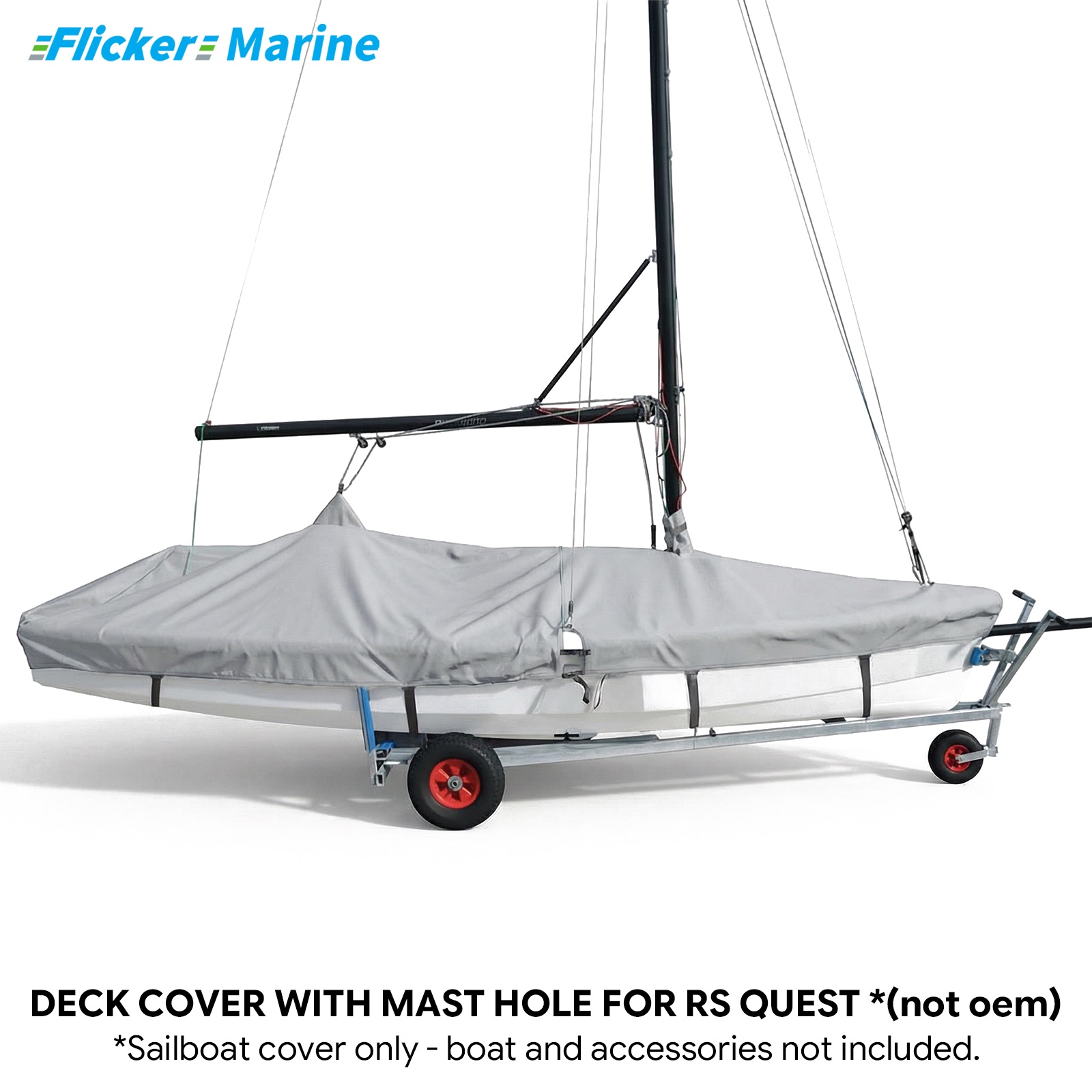 Sailboat Cover for RS Quest – Custom Fit Dinghy Cover for Storage, Docking & Trailering