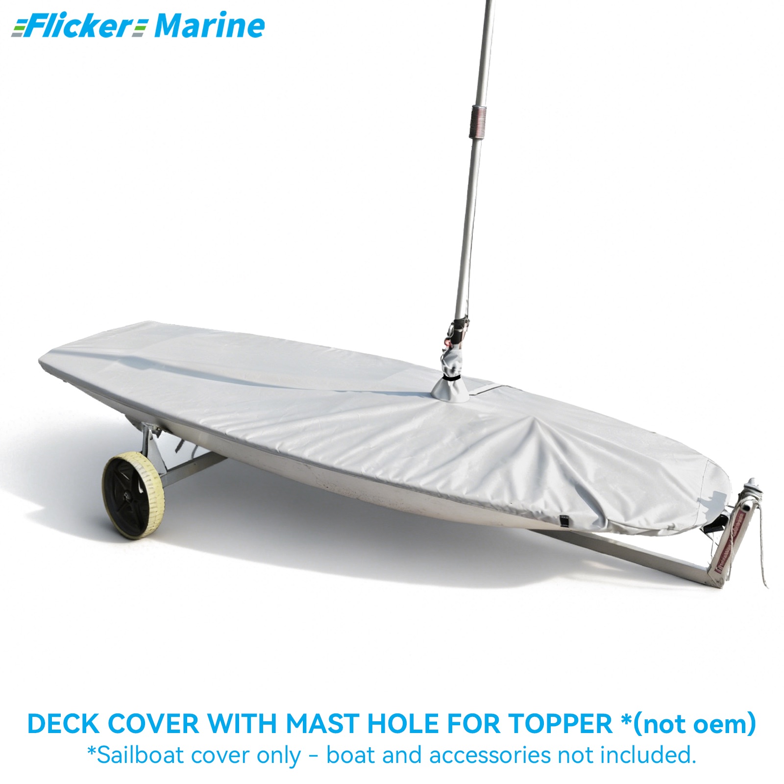 Sailboat Cover for Topper – Custom Fit Dinghy Cover for Storage, Docking & Trailering