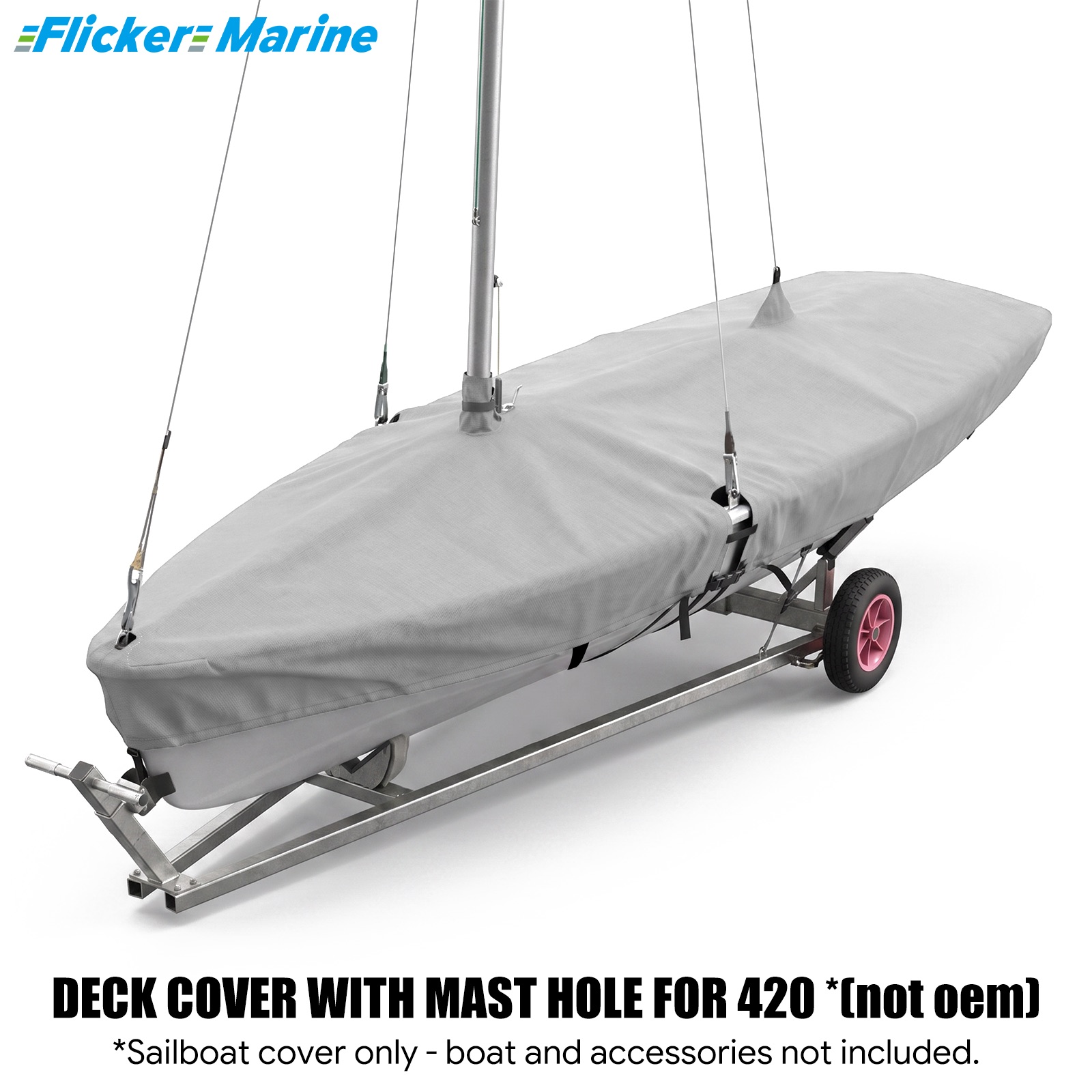 Sailboat Cover for 420 – Custom Fit Dinghy Cover for Storage, Docking & Trailering
