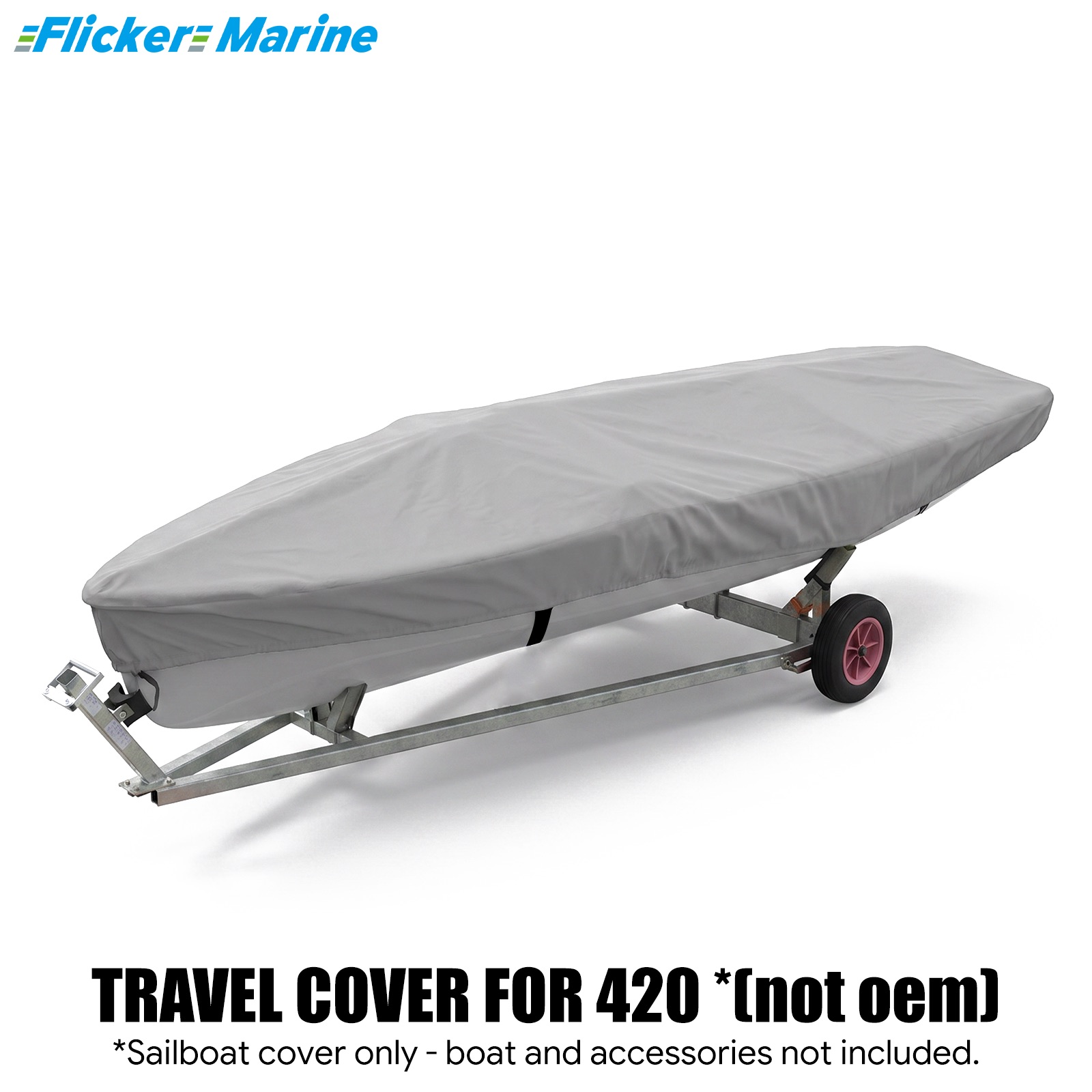 Sailboat Cover for 420 – Custom Fit Dinghy Cover for Storage, Docking & Trailering