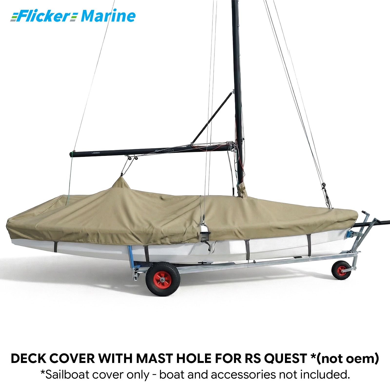 Sailboat Cover for RS Quest – Custom Fit Dinghy Cover for Storage, Docking & Trailering