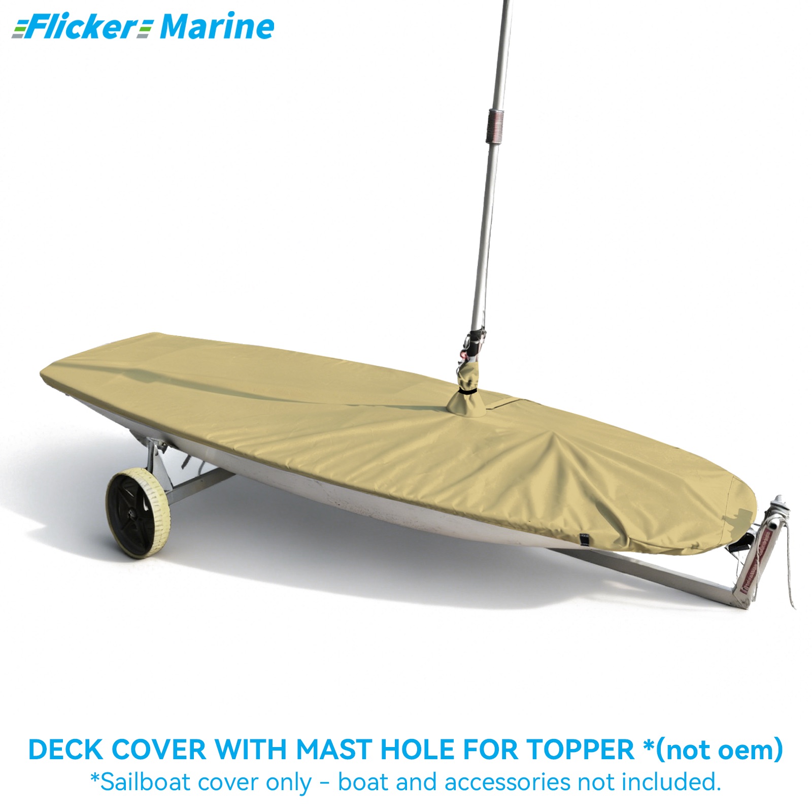 Sailboat Cover for Topper – Custom Fit Dinghy Cover for Storage, Docking & Trailering