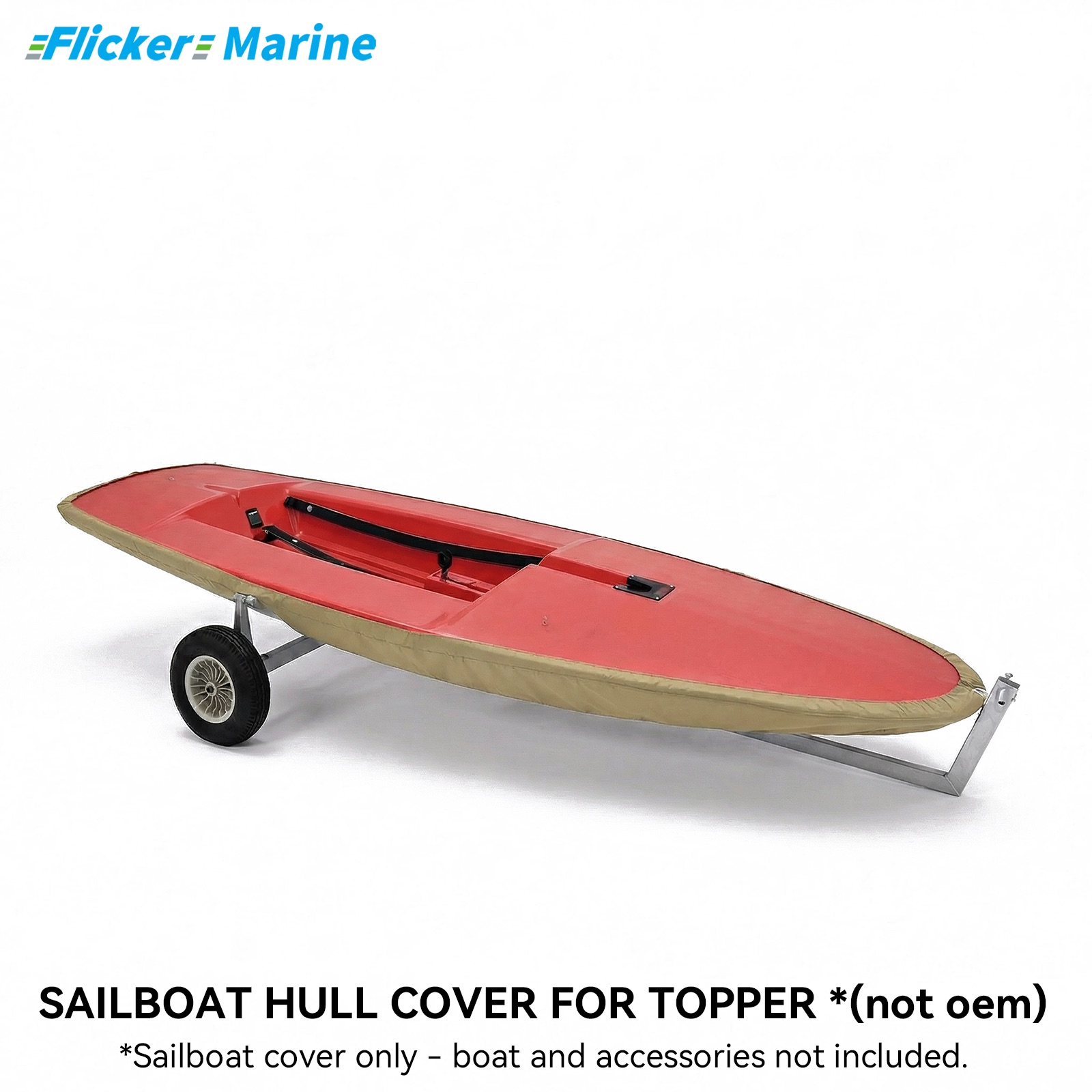 Sailboat Cover for Topper – Custom Fit Dinghy Cover for Storage, Docking & Trailering